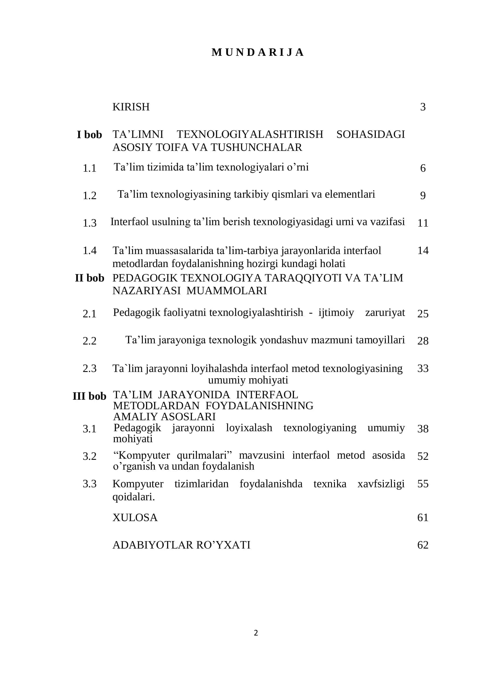Ta'lim texnologiyalari 2