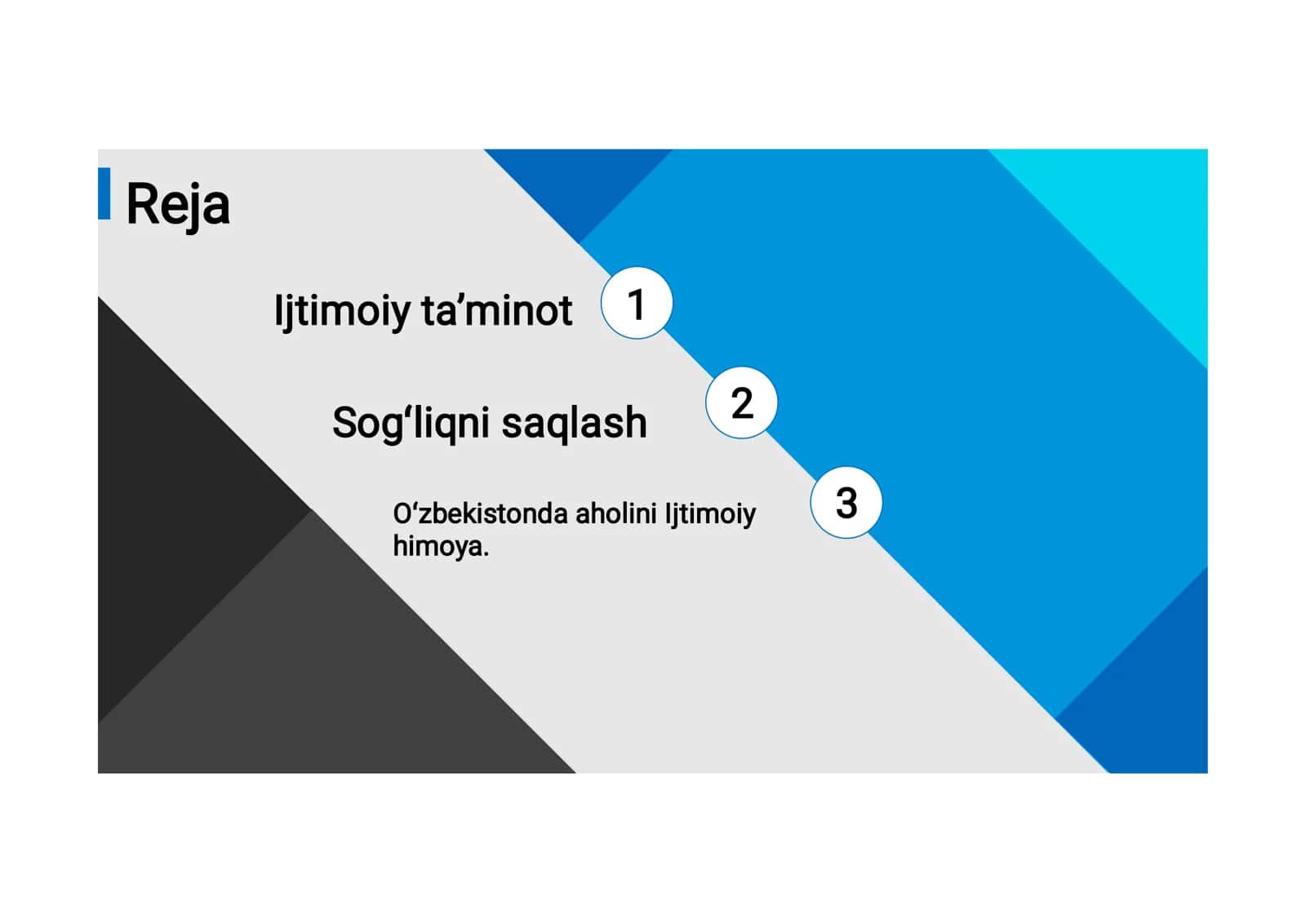 Ijtimoiy taʼminot va sogʻliqni saqlash 2