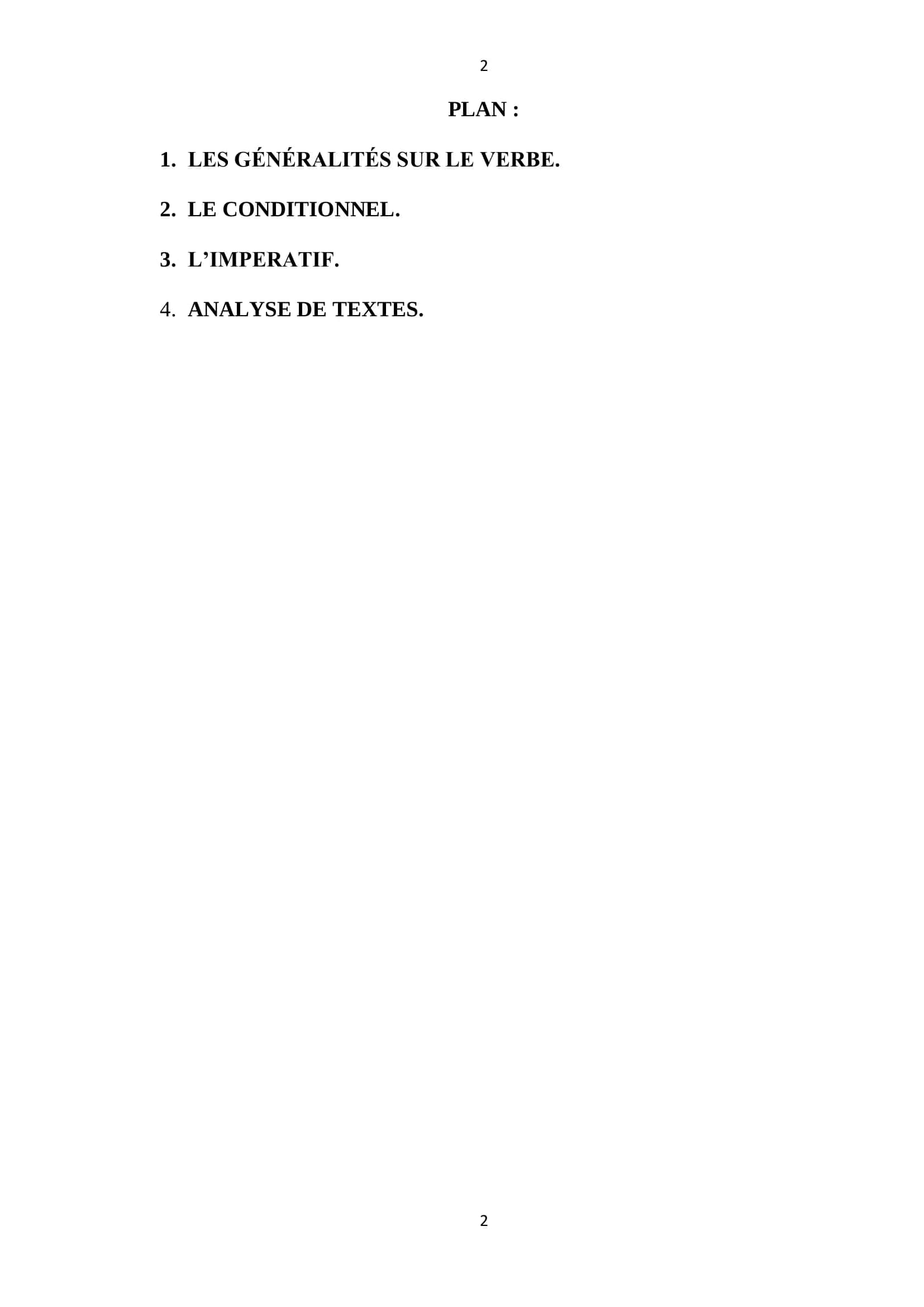 LES PARTICULARITES GRAMMATICALES DU VERBE EN FRANCAIS MODERNE 2