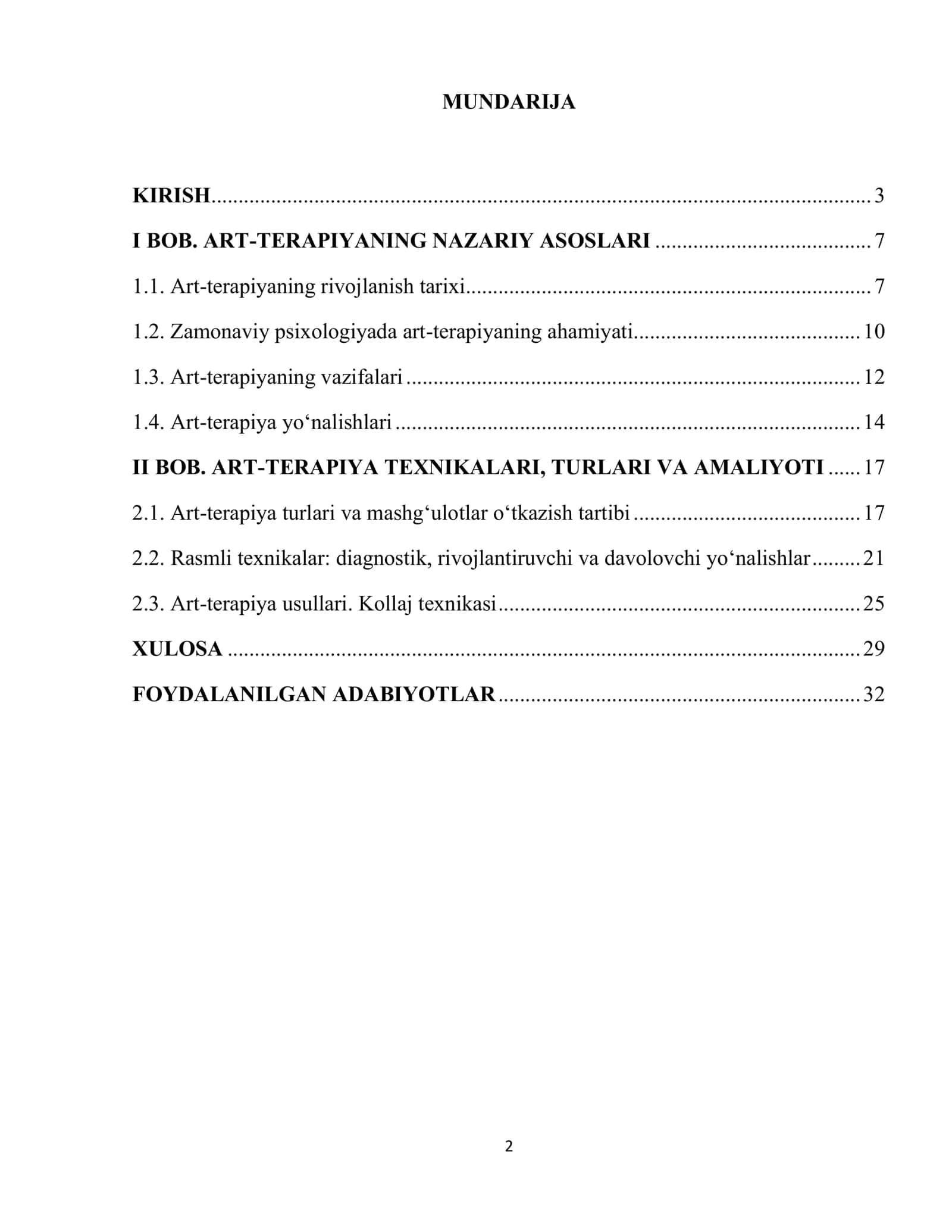 Treningda art terapiyani qo'llash 2