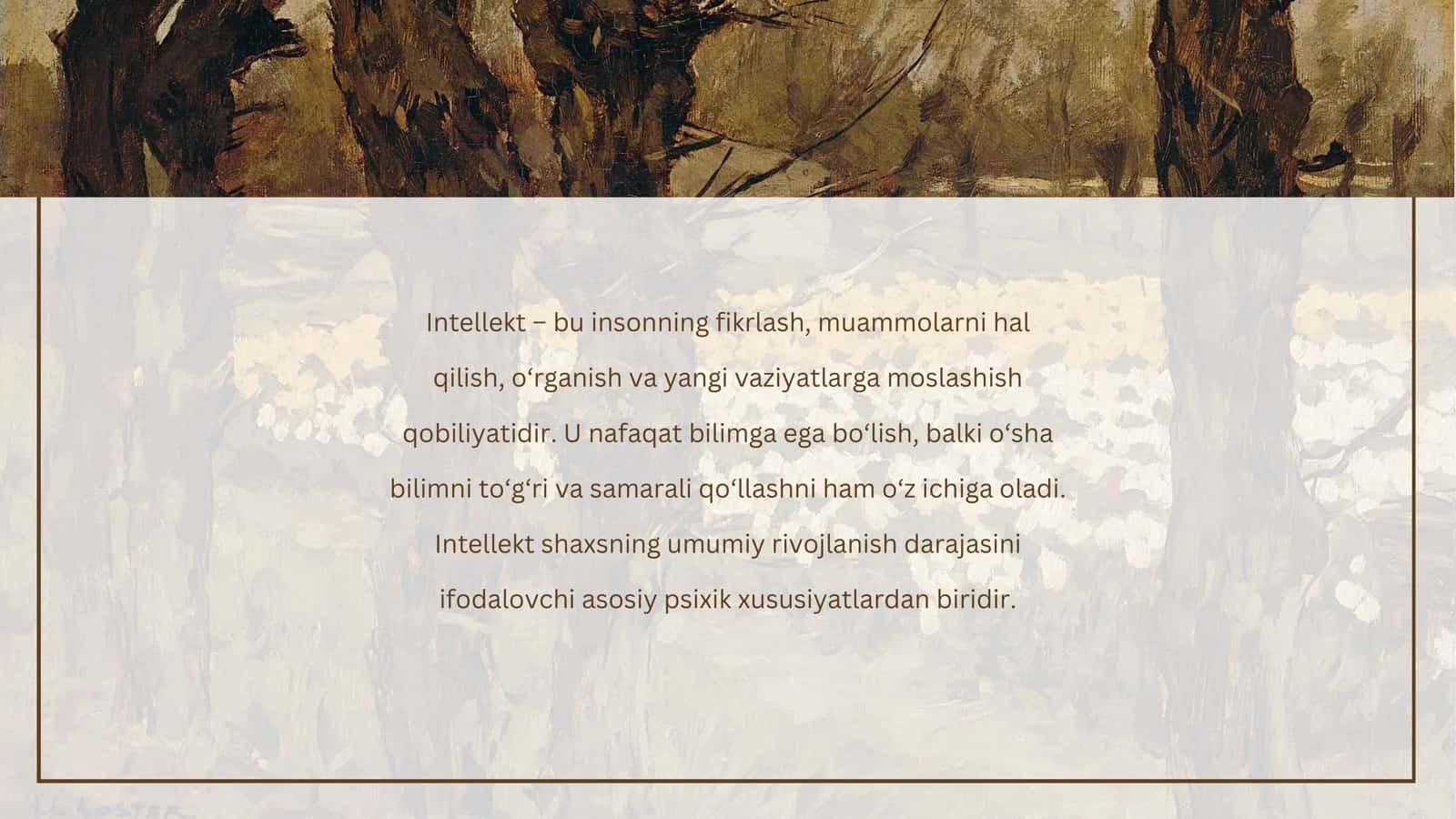 Psixologiyada intelekni organish 2