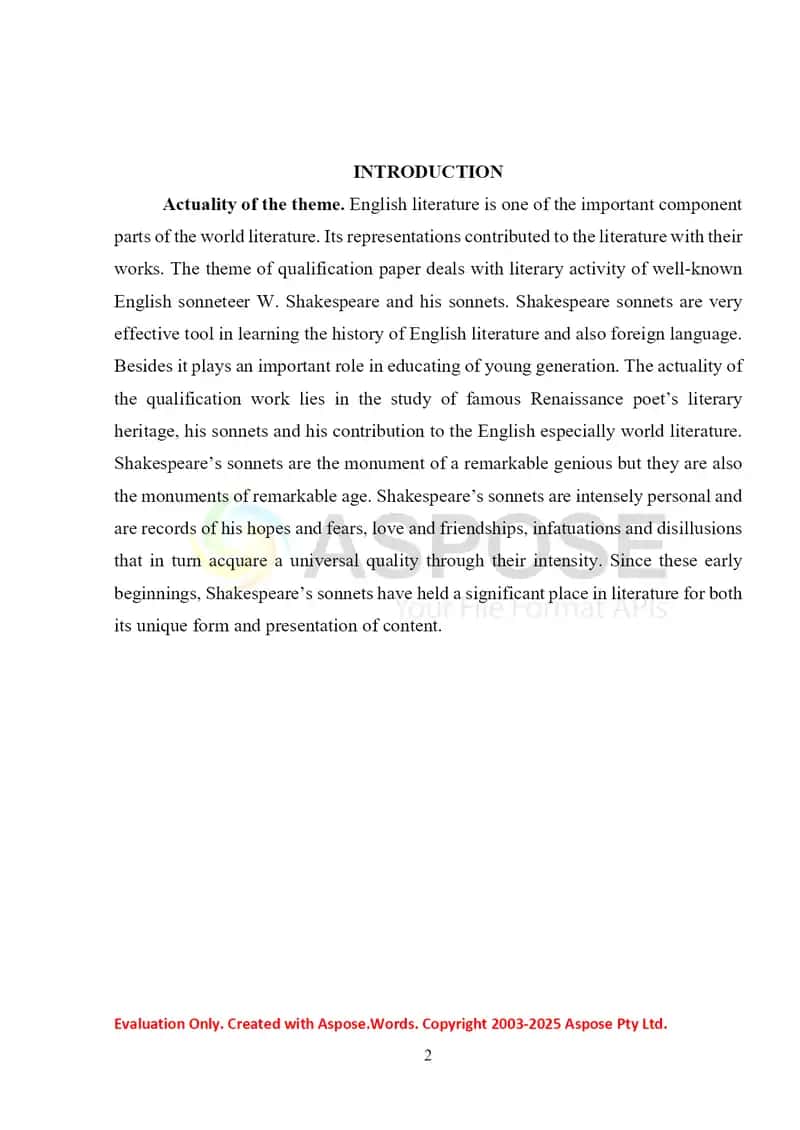 Sonet in english literature 2
