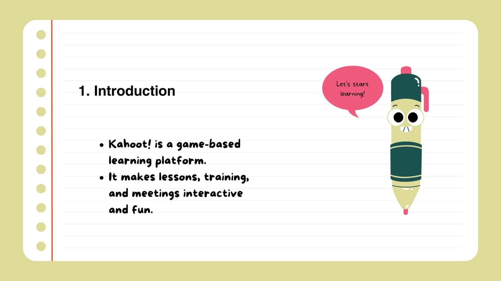 Kahoot! Presentation 2