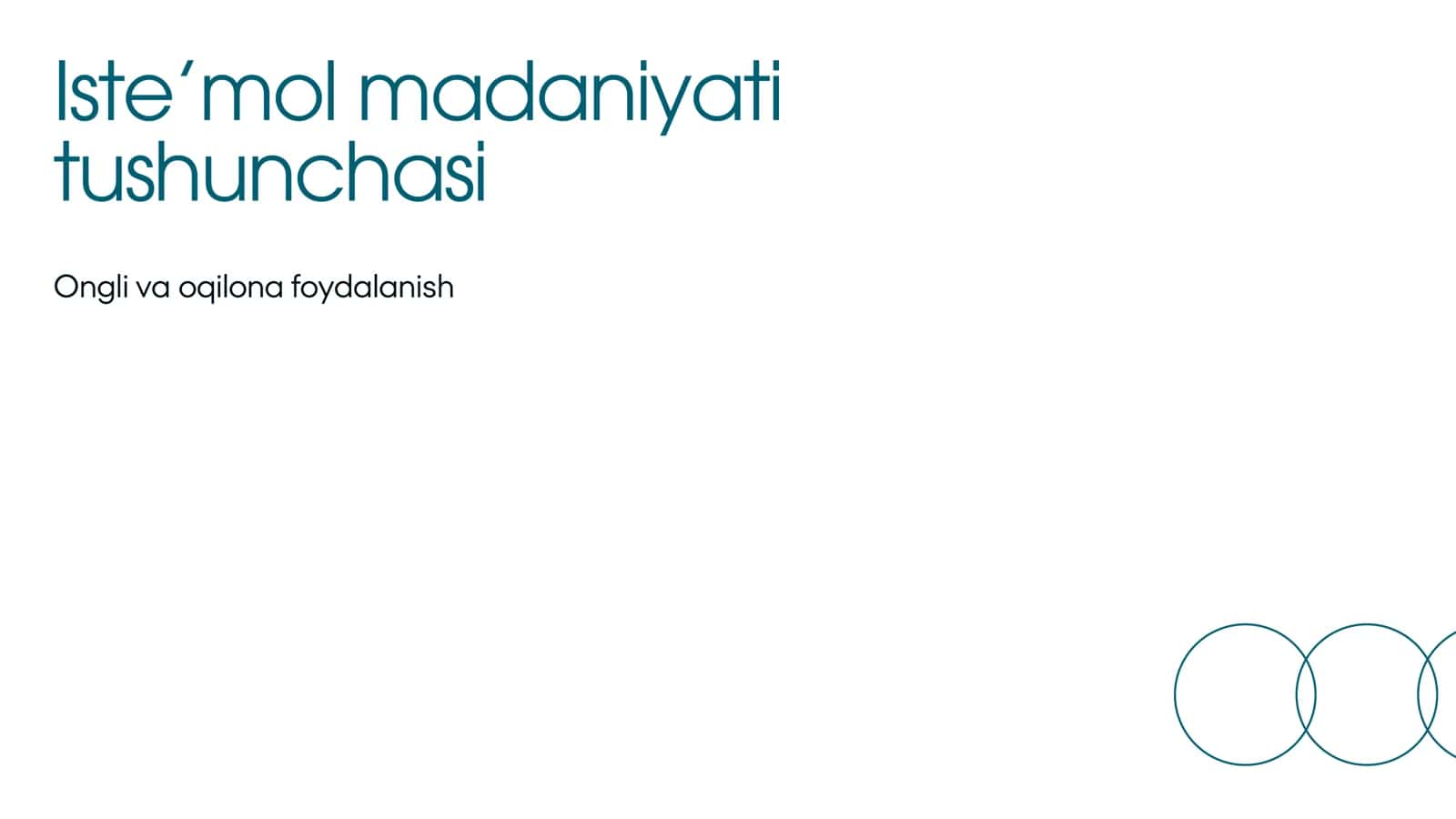 Iste’mol Madaniyatini Tarbiyalash 2