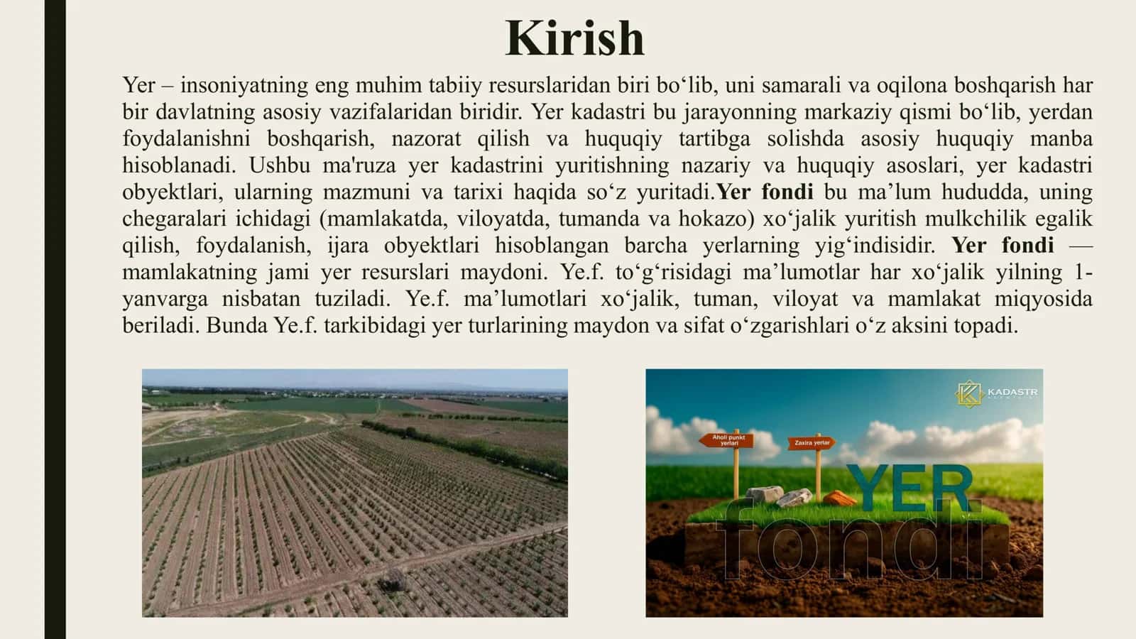 TOSHKENT VILOYATI YER FONDINI O‘RGANISH VA TAHLIL QILISH 2