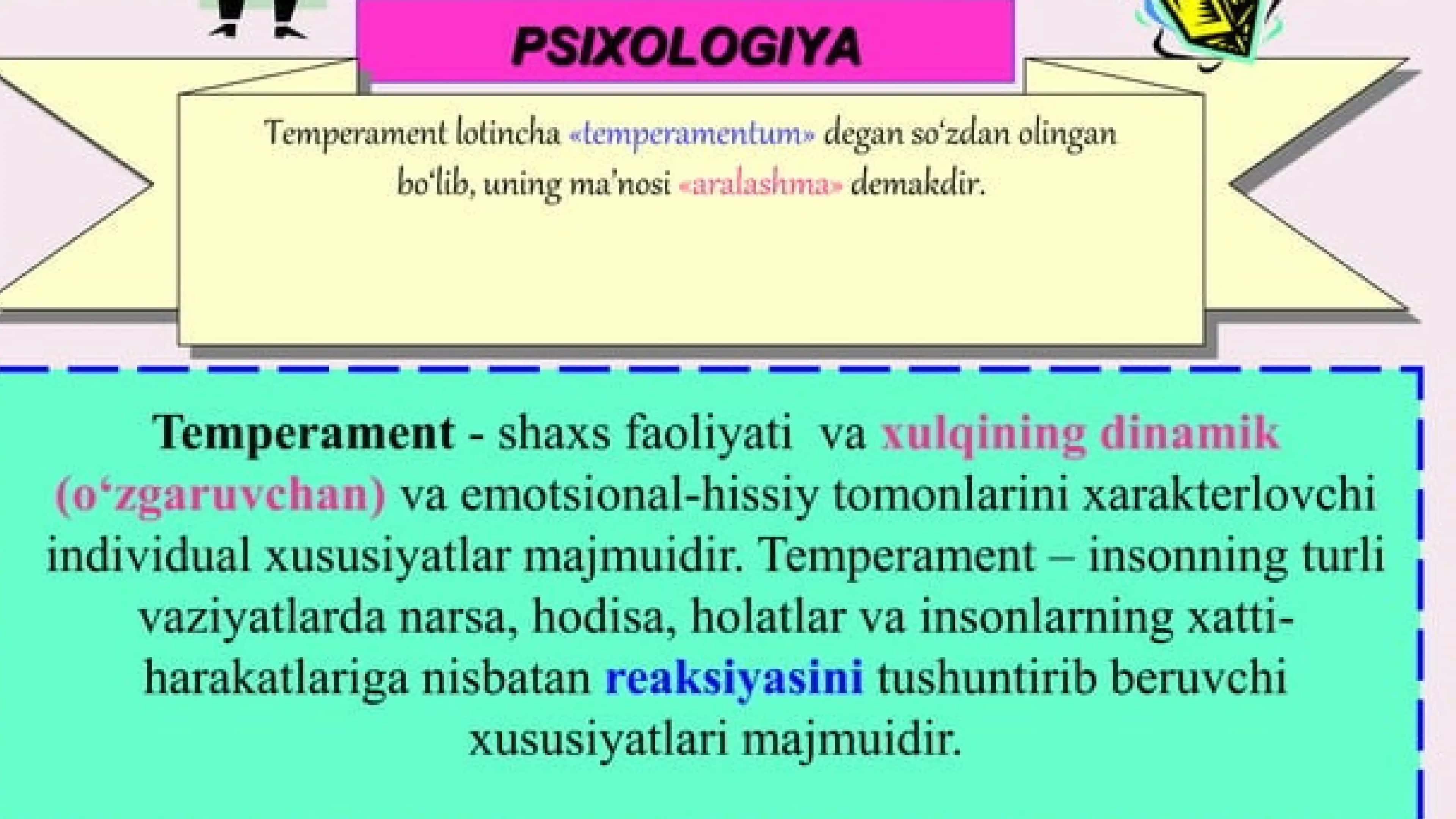 Temperament tiplarining psixolagik hususiyatlari 2