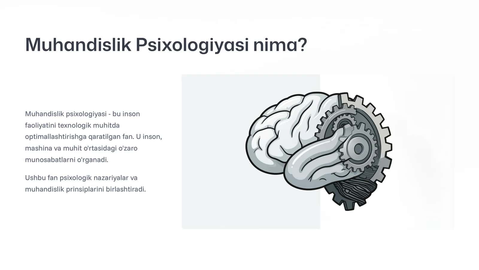 Muhandislik Psixologiyasining Predmeti, Maqsadi va Vazifalari 2