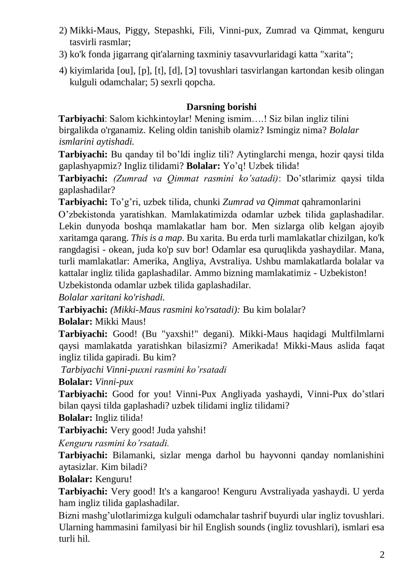 2026 BOLALAR UCHUN INGLIZ TILI DARSLARI 2