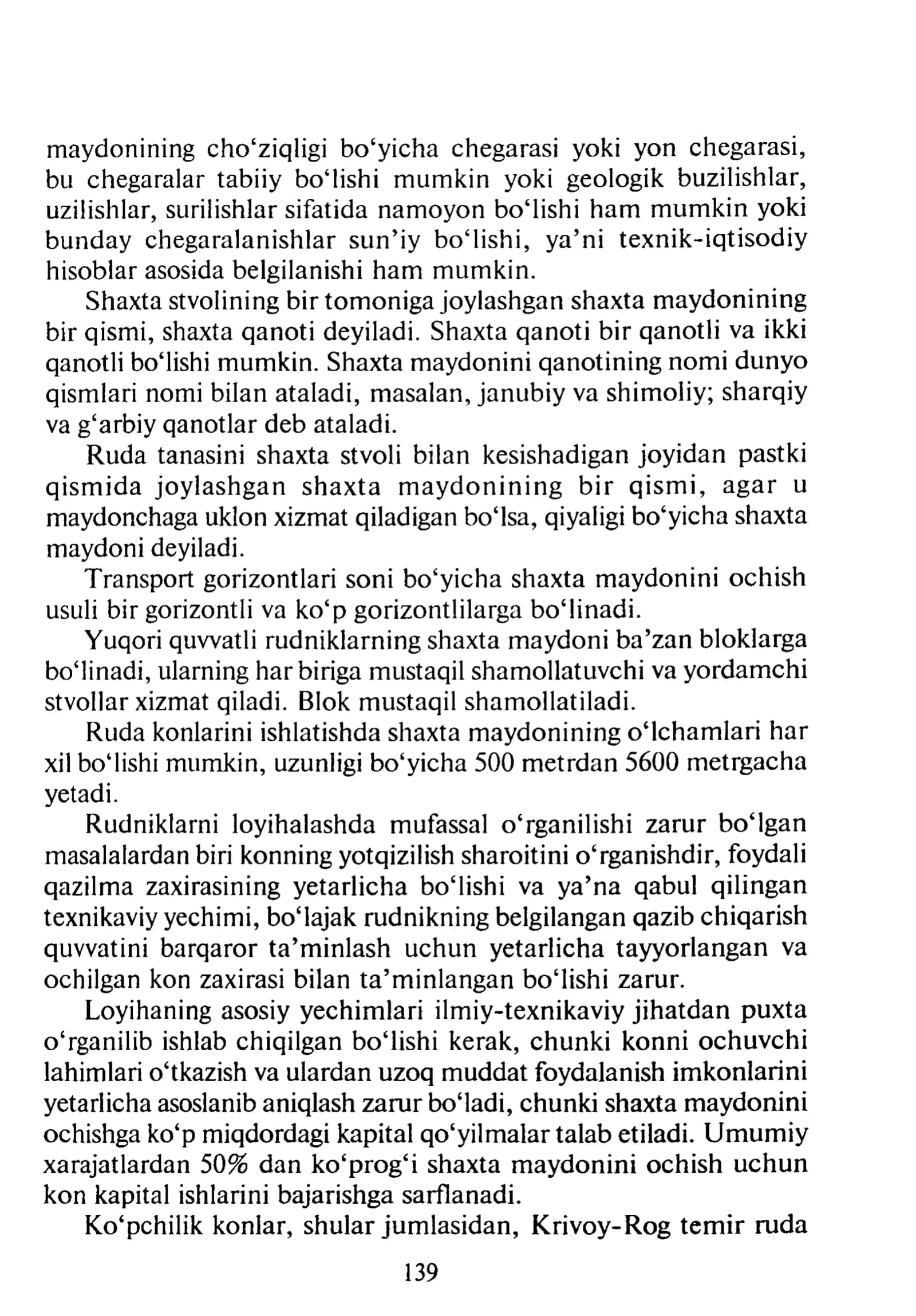 Ruda konlarini qazib olish 2