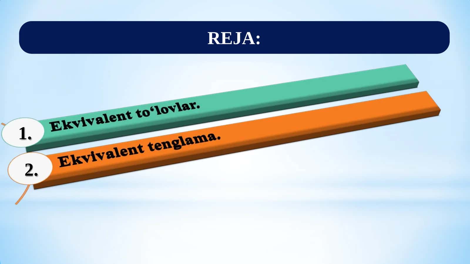 MOLIYA MATEMATIKASI: EKVIVALENT TO‘LOVLAR SERIYASI 2