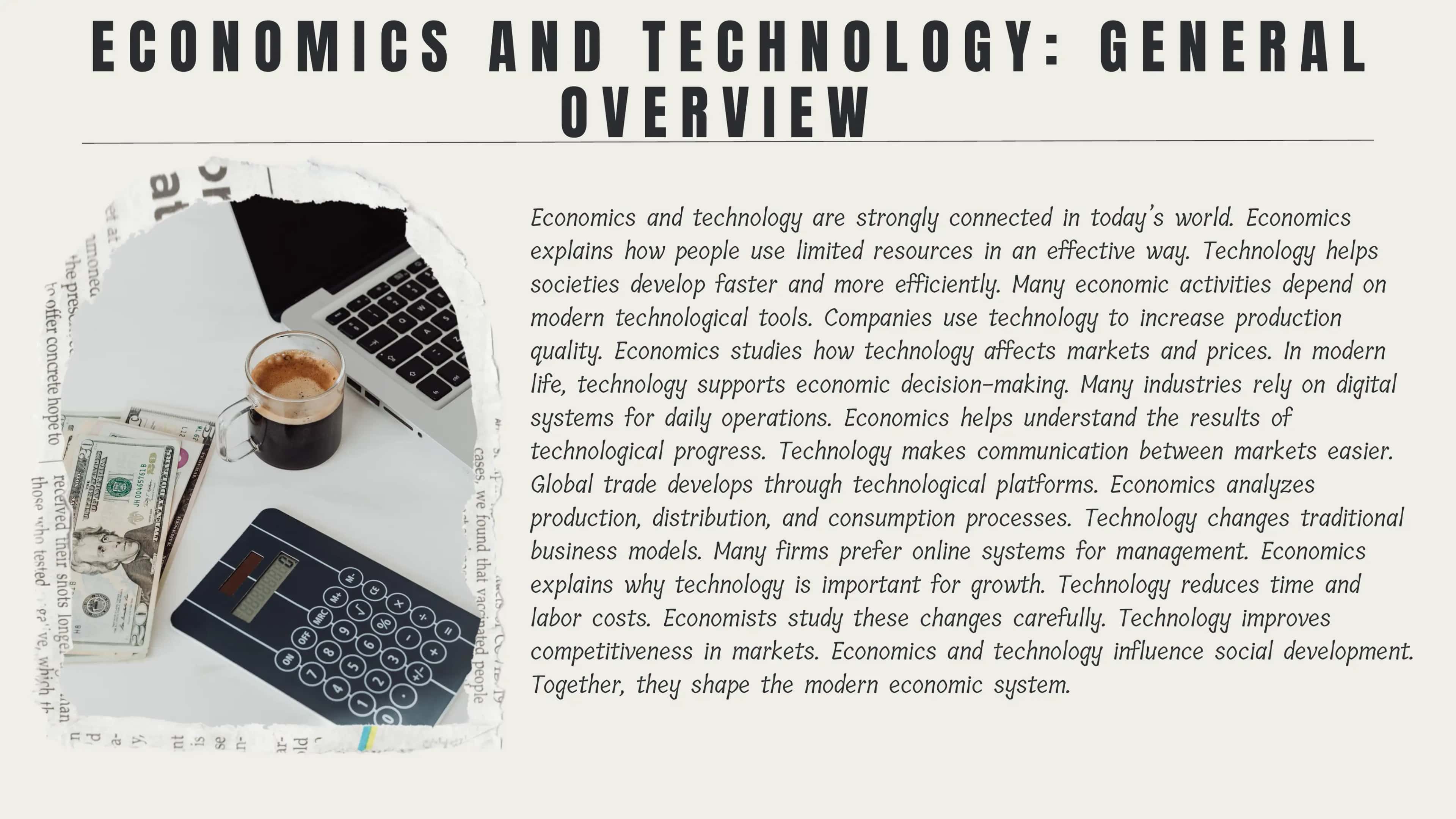 Economics and Technology: General Overview 2