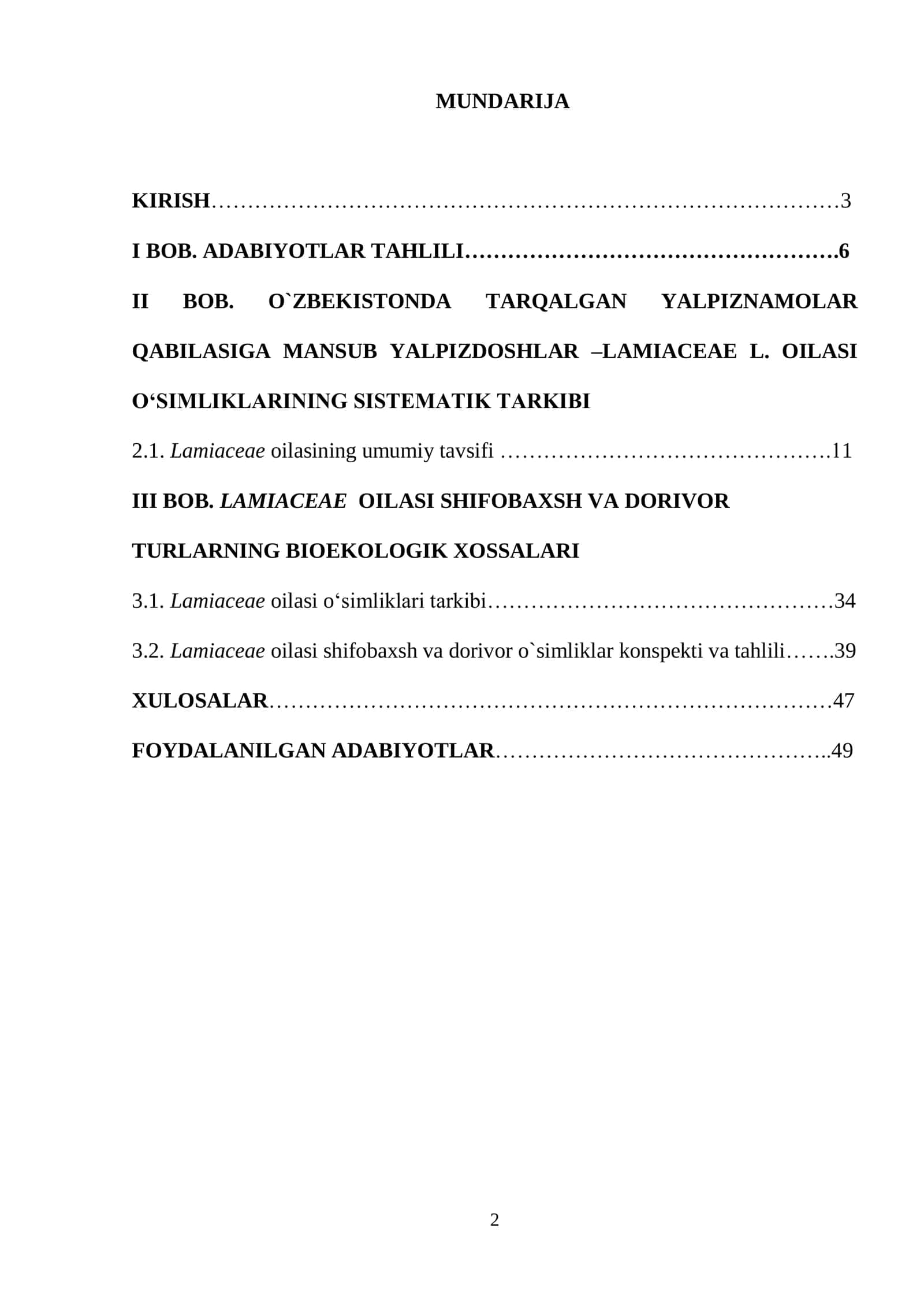 YALPIZNAMOLAR QABILASI 2