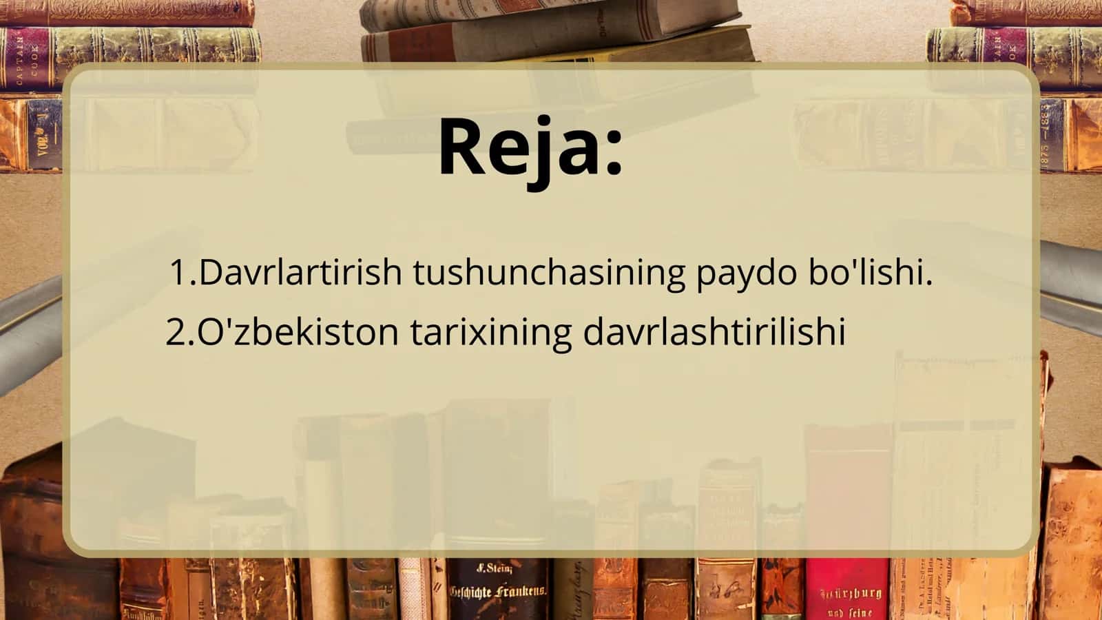 O'zbekiston davlatchiligi tarixini davrlashtirish 2