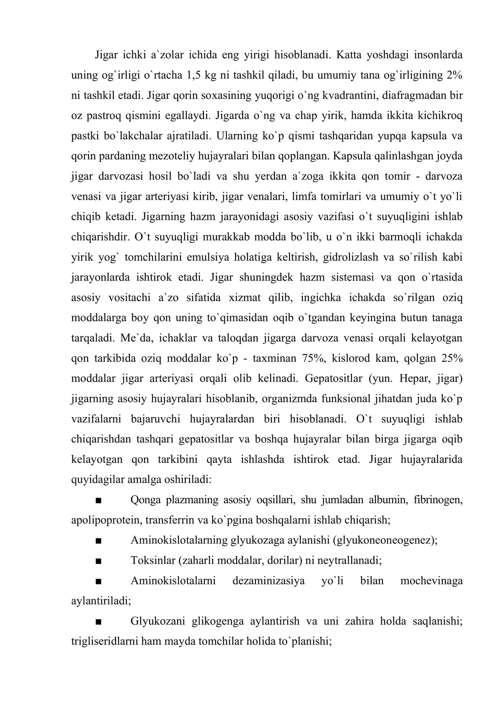 Jigar tuzilishi 2