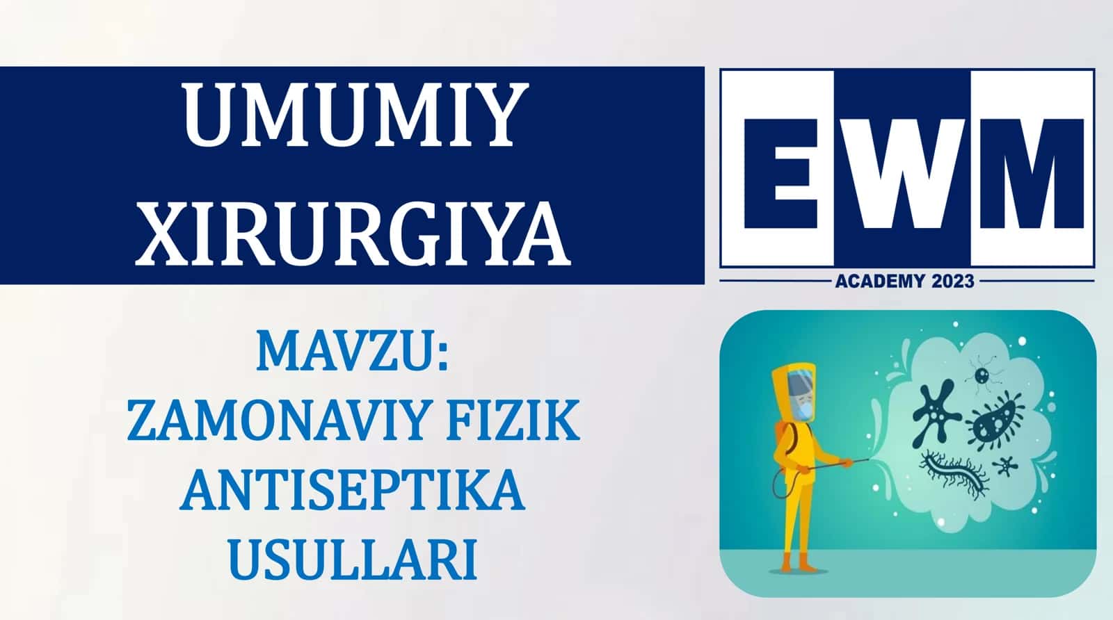 ZAMONAVIY FIZIK ANTISEPTIKA USULLARI 2