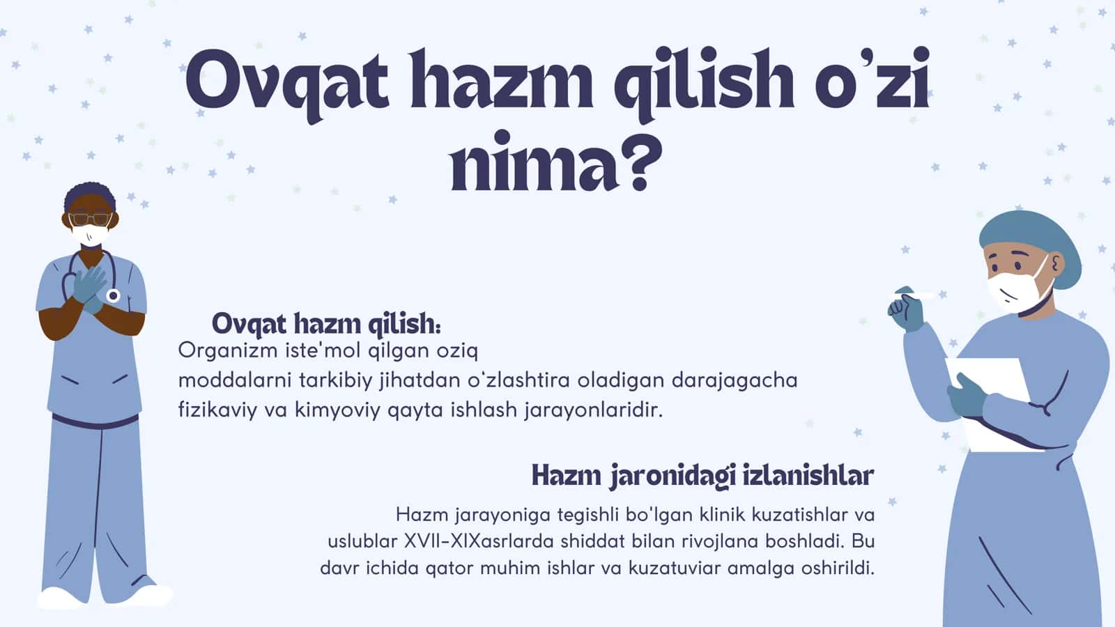 Ovqat hazm qilish fiziologiyasi 2
