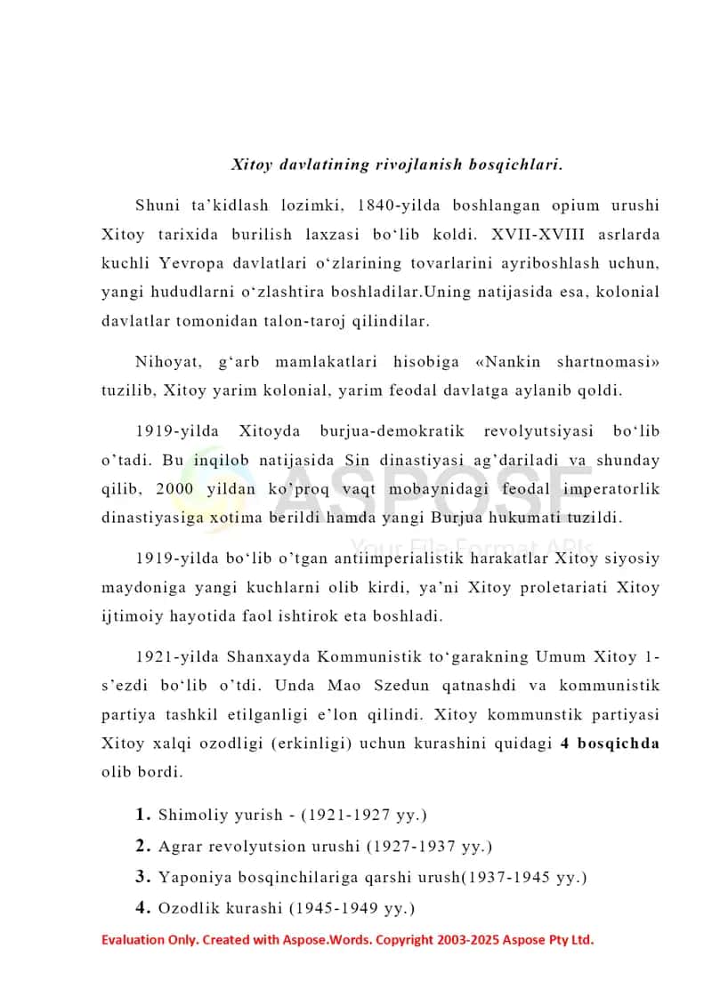 Xitoy iqtisodiy rivojlanish modelining o’ziga xos xususyatlari 2