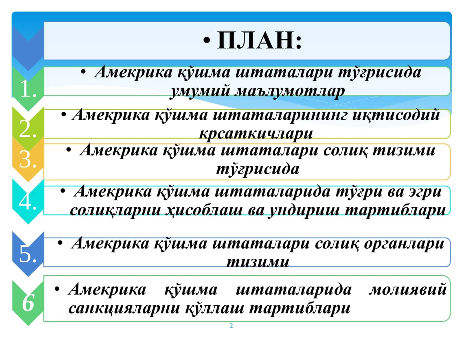 АҚШ Халқаро солиқ тизими 2