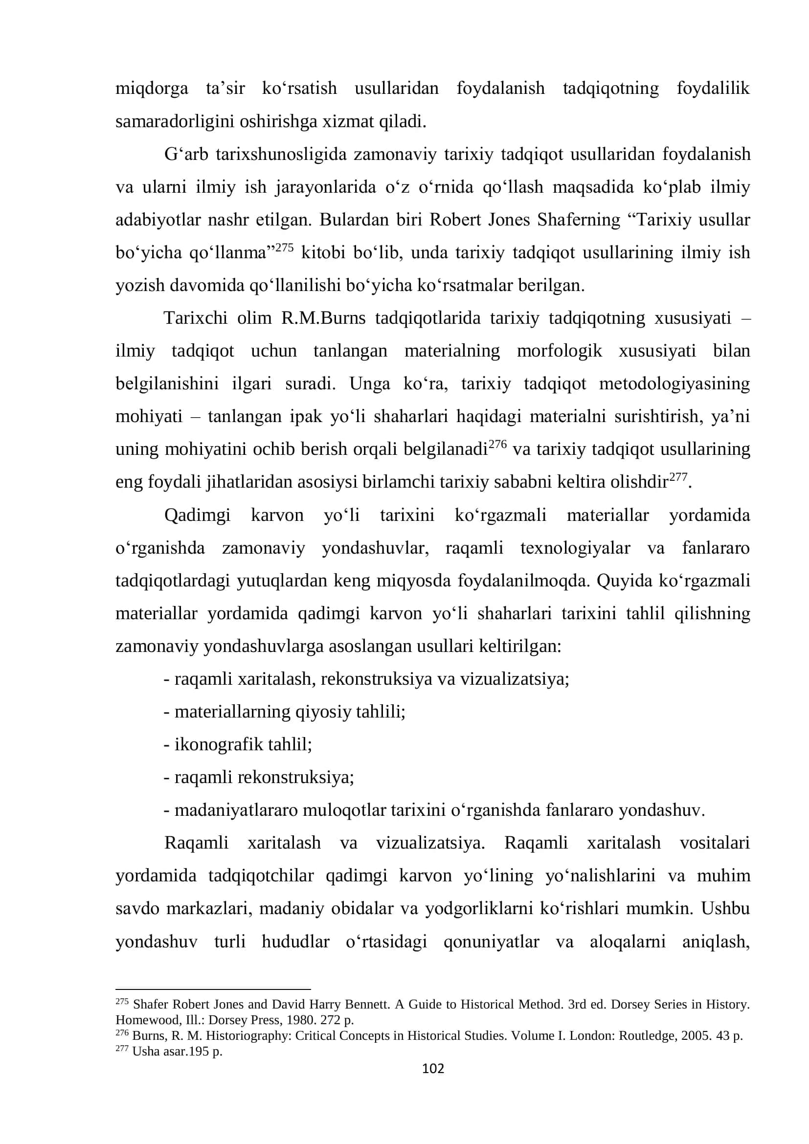 Qadimgi karvon yoʻlida tarixshunoslik usullari 2