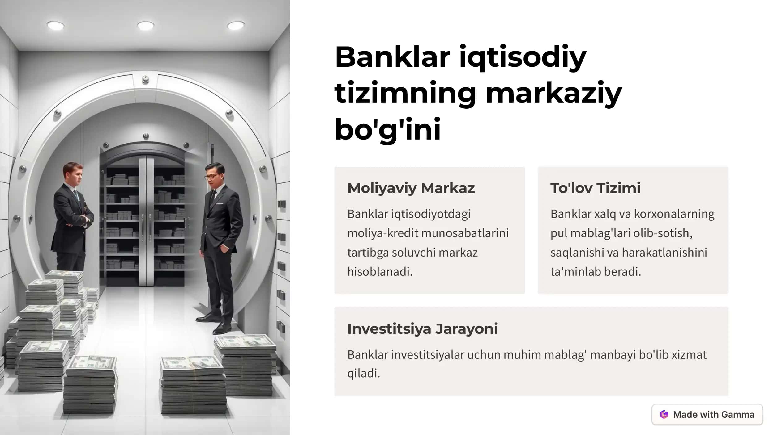 Banklar va ularning iqtisodiyotdagi roli 2