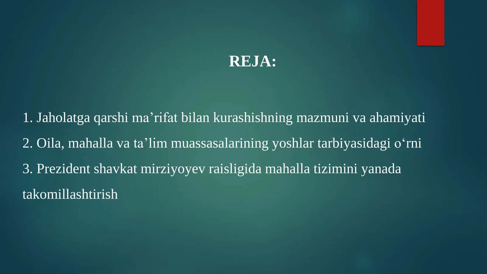 JAHOLATGA QARSHI MA’RIFAT 2