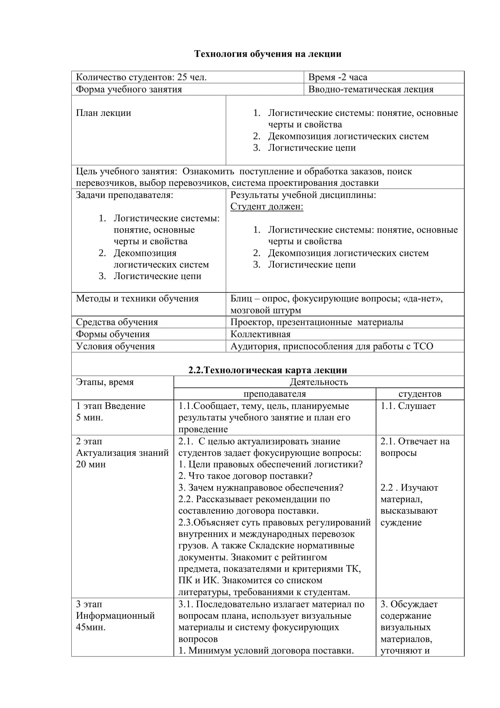 ЛОГИСТИЧЕСКИЕ СИСТЕМЫ 2