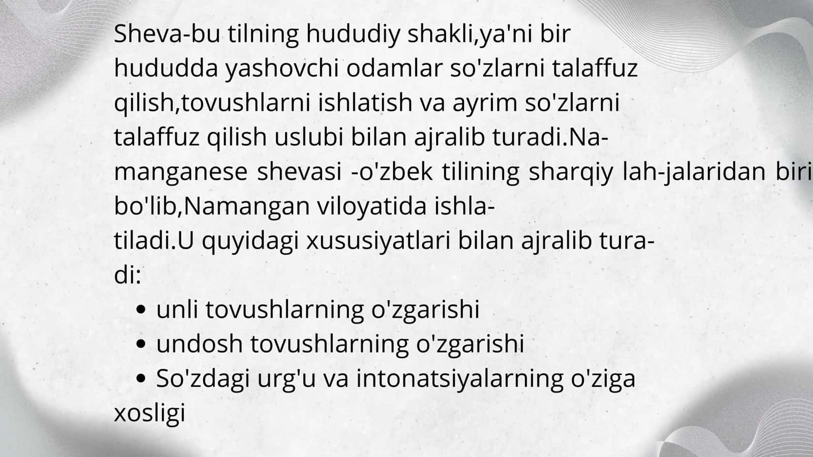 Namangan shahar shevasining fonetik qonuniyatlari 2
