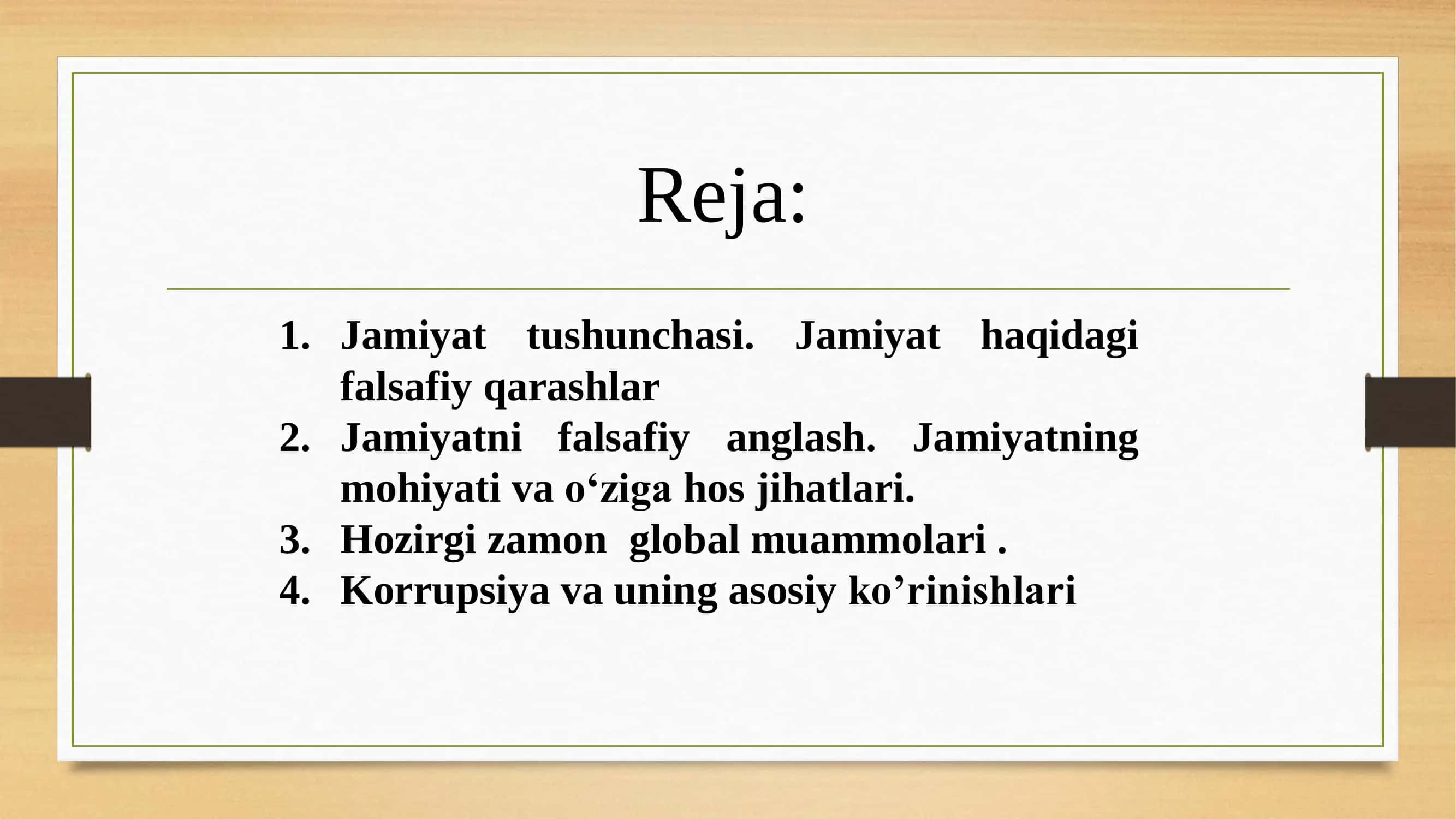 Jamiyat falsafasi 2