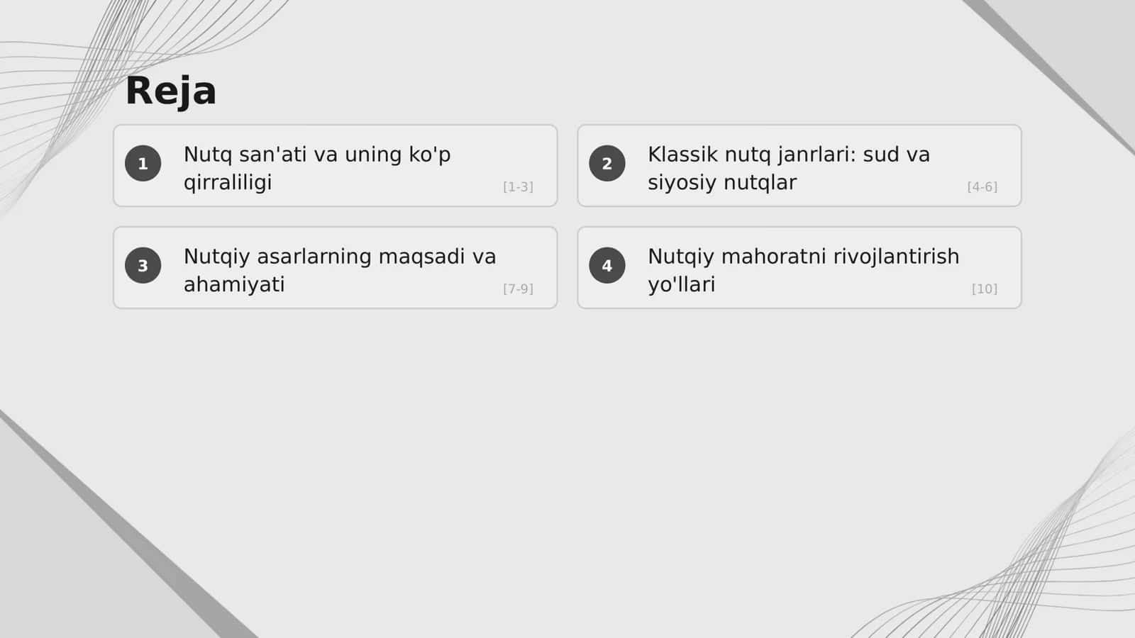 Nutqiy asarlar va ularning klassik janrlari 2