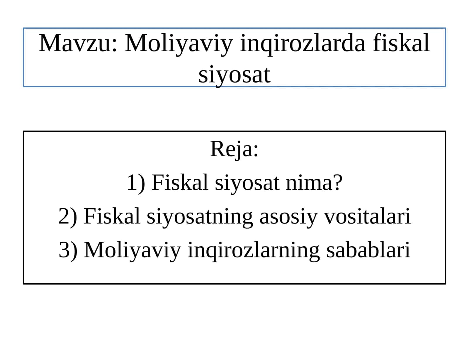 MOLIYAVIY INQIROZLAR 2