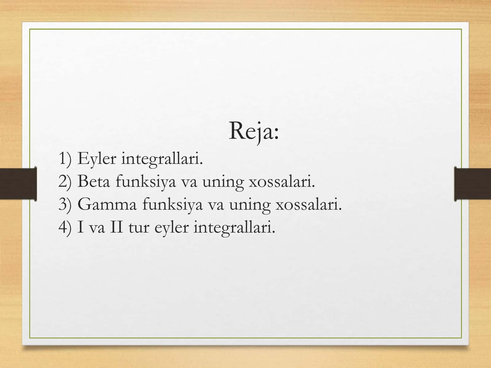Eyler Integrallari 2
