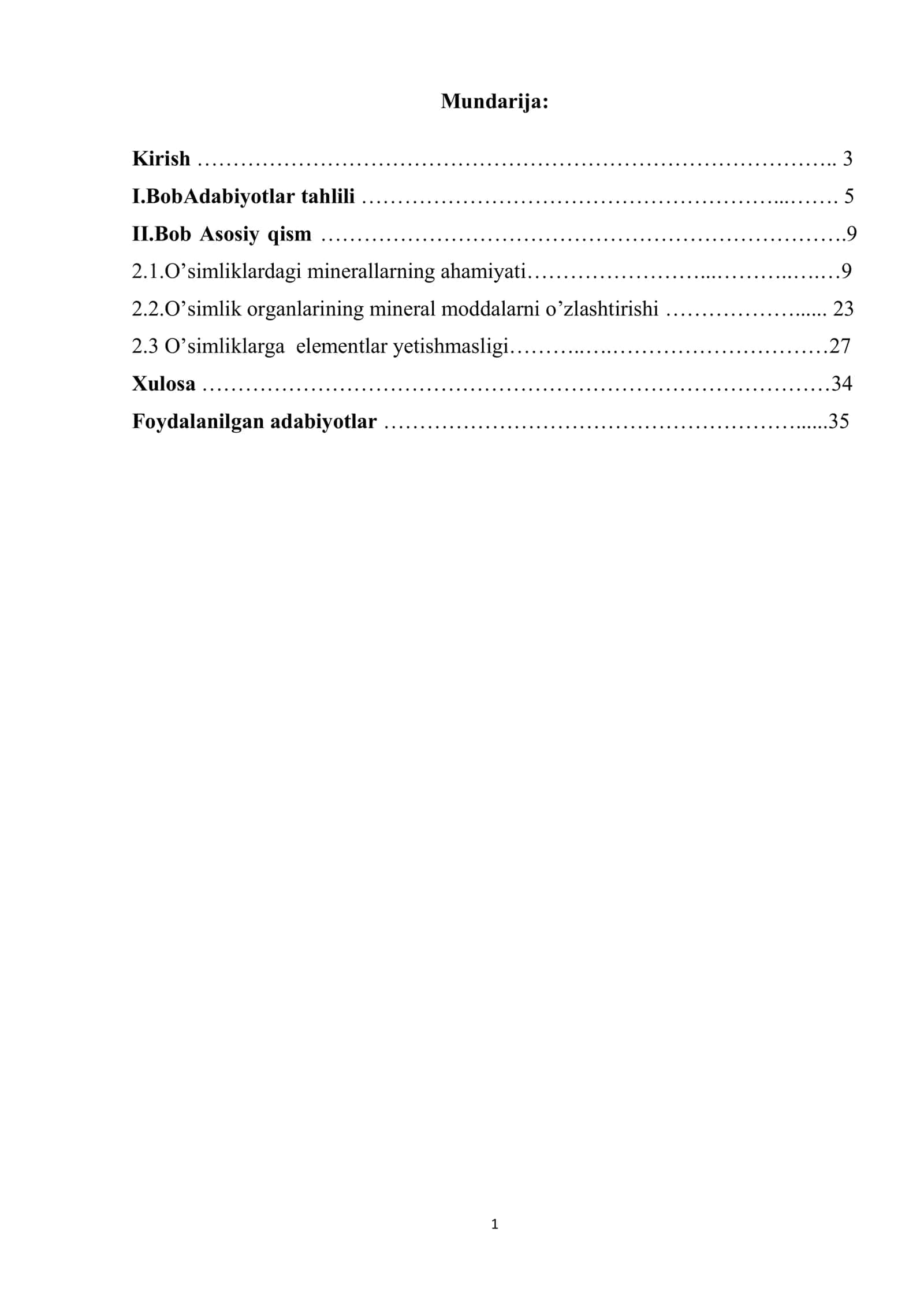 O’simliklarning mineral oziqlanishi 2
