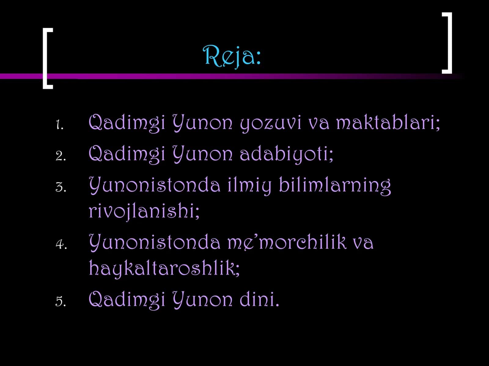Qadimgi Yunon madaniyati 2