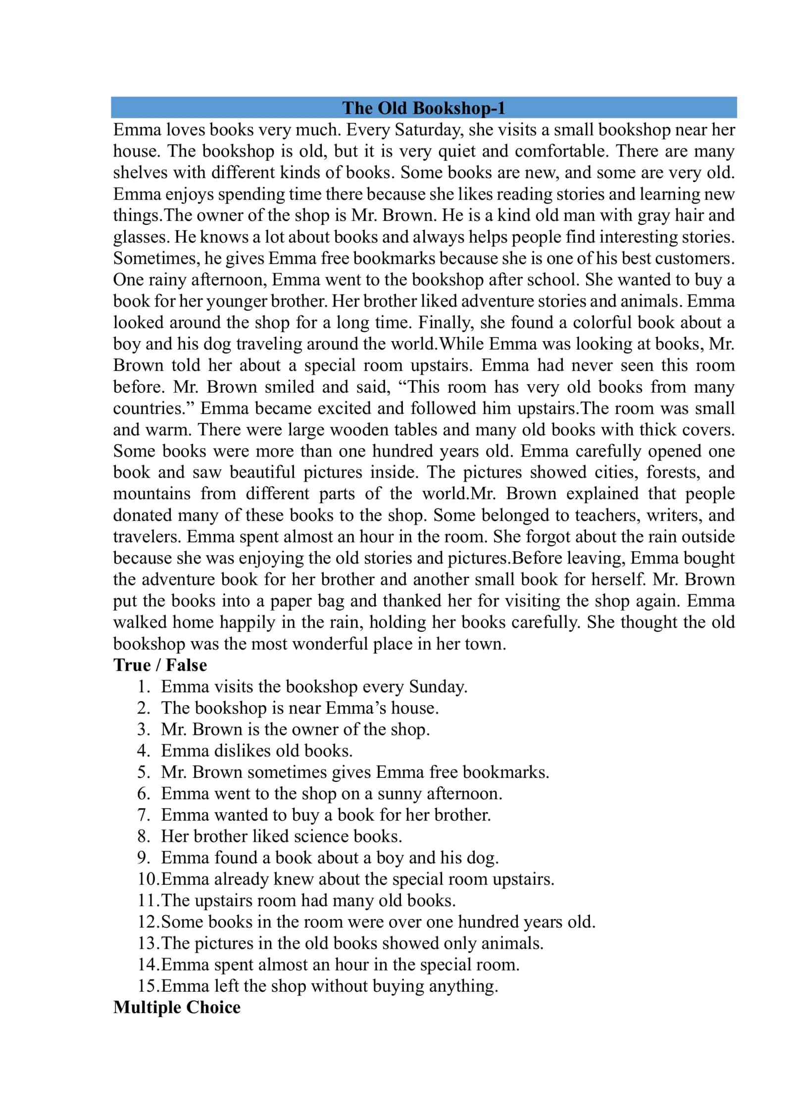 Reach English Elementary A2 Reading Book 2