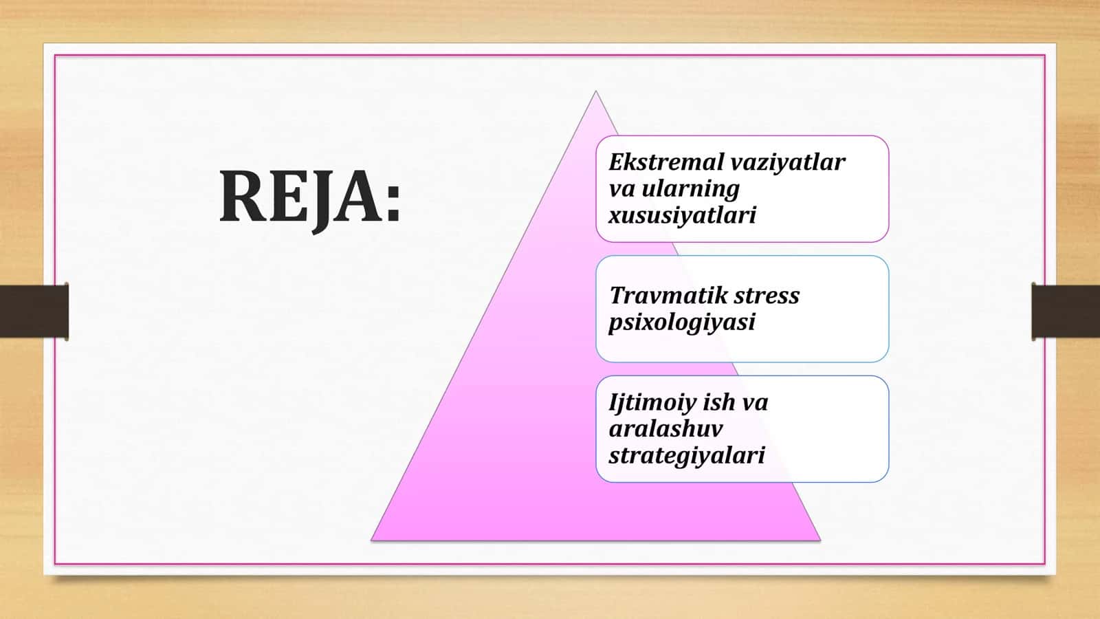 EKSTREMAL VAZIYATLAR VA TRAVMATIK STRESS PSIXOLOGIYASI 2