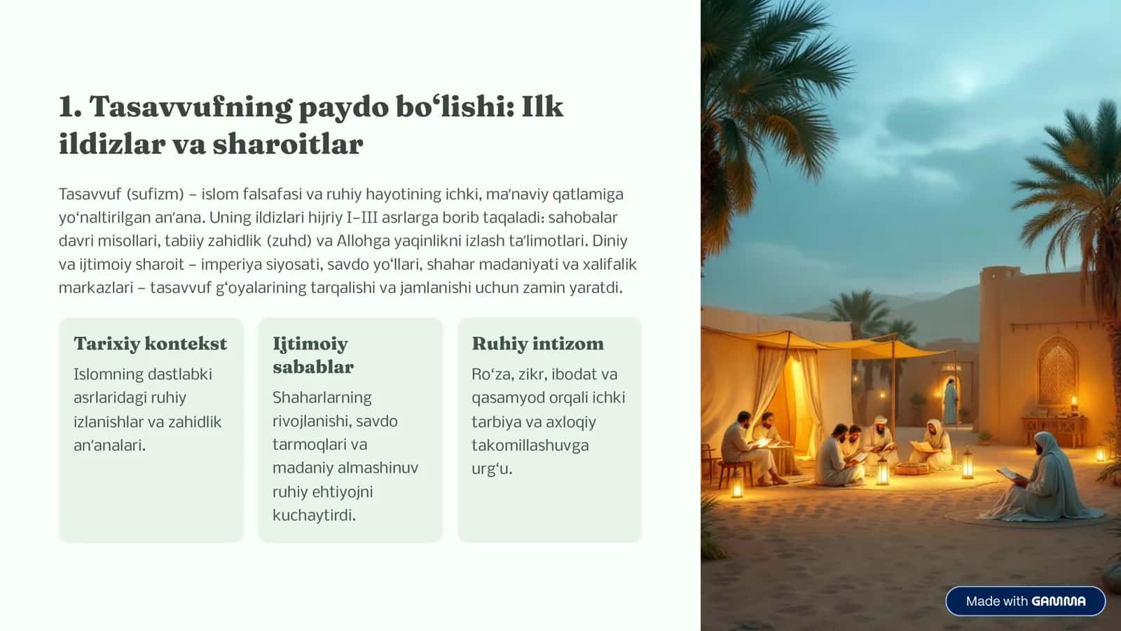 Tasavvuf ta'limotining shakllanishi 2