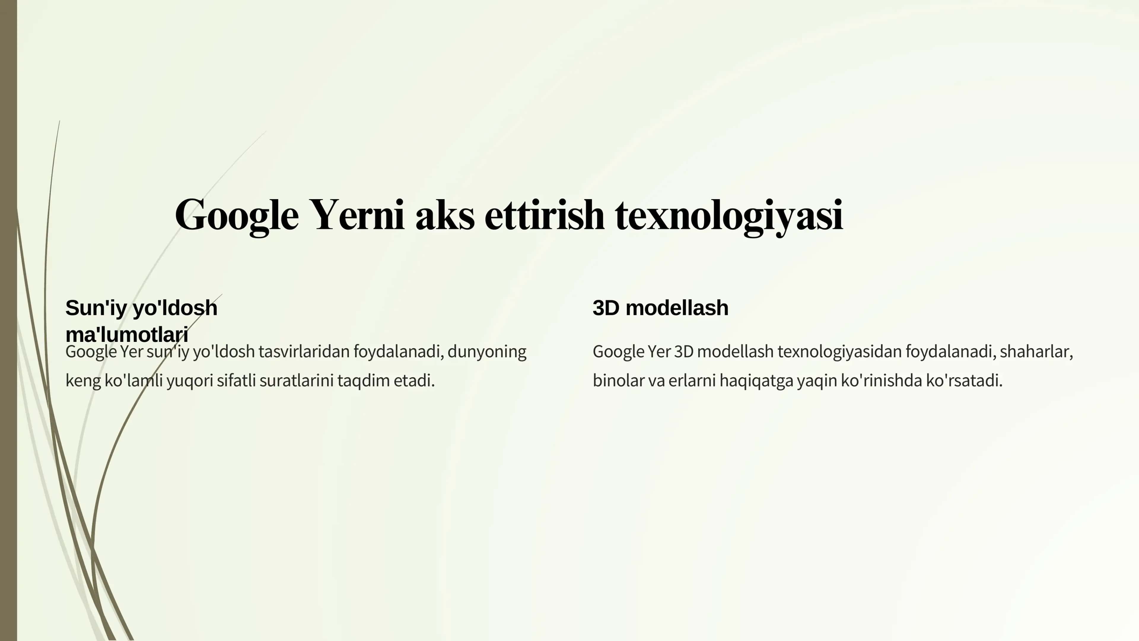 Google Yer: 3D Dunyo xaritasi 2