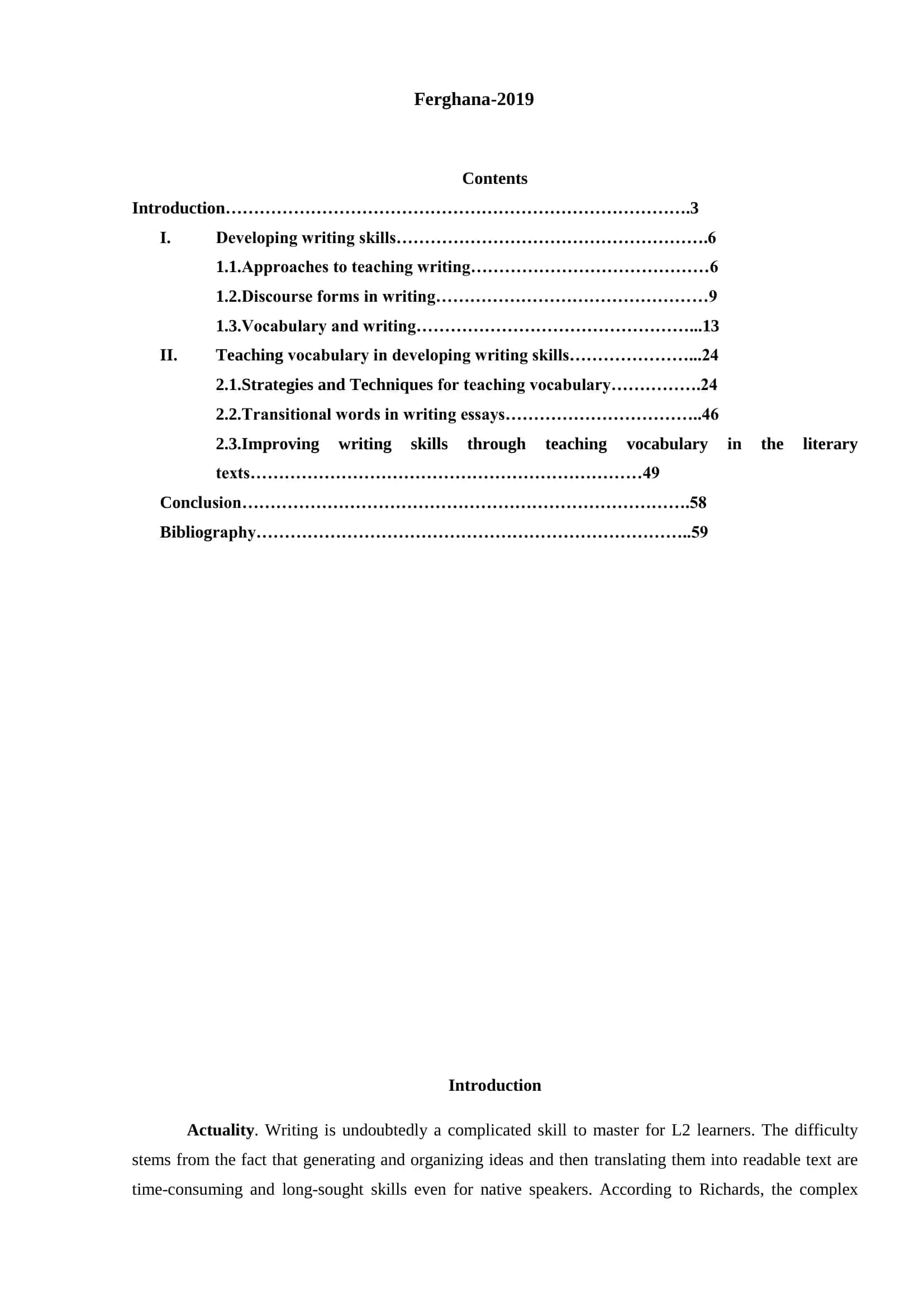 The enhancement of writing skills through teaching vocabulary 2
