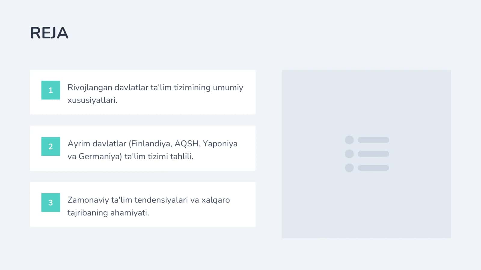 Rivojlangan xorijiy mamlakatlarda ta'lim tizimi 2