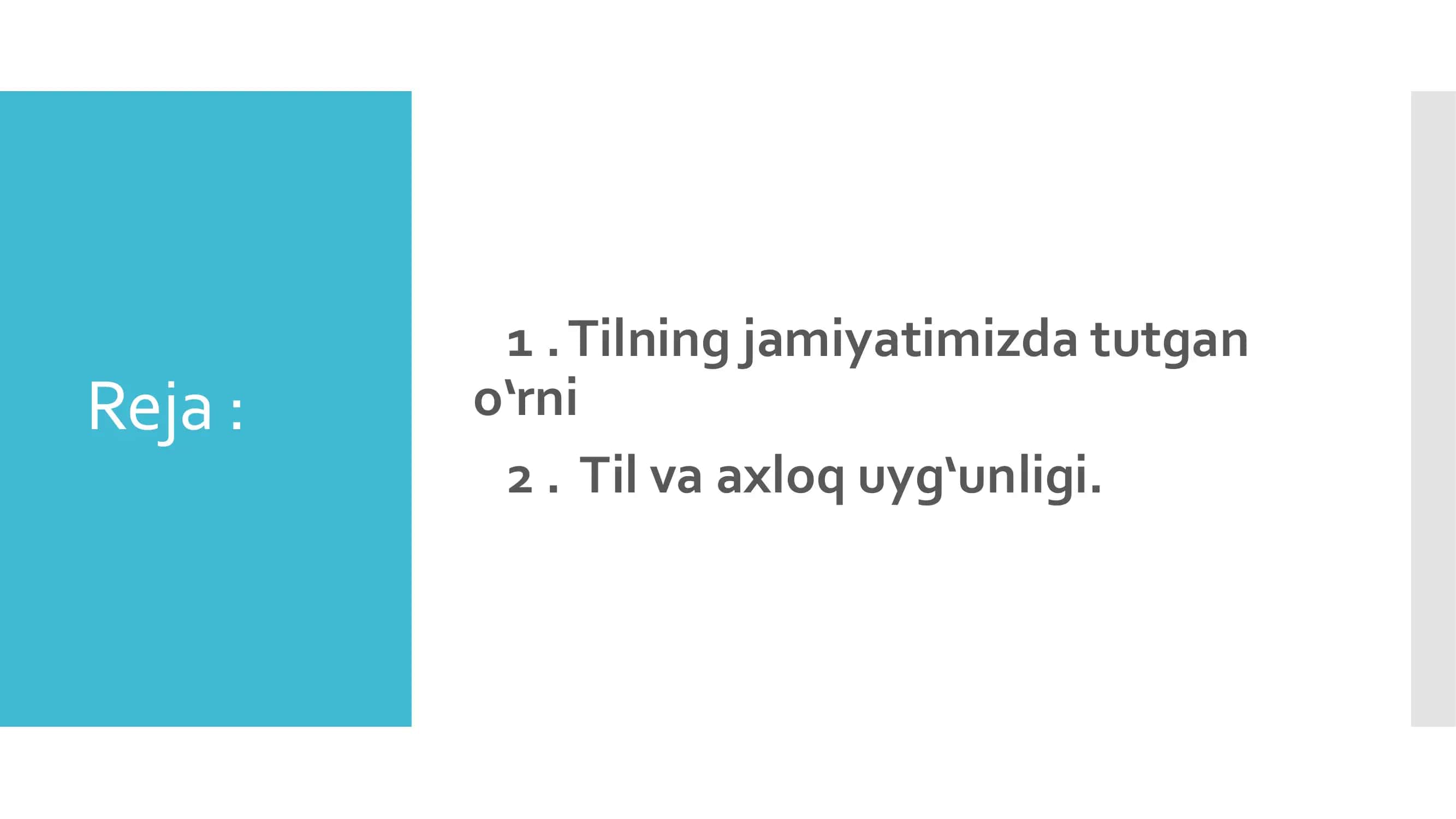 Til va axloq 2