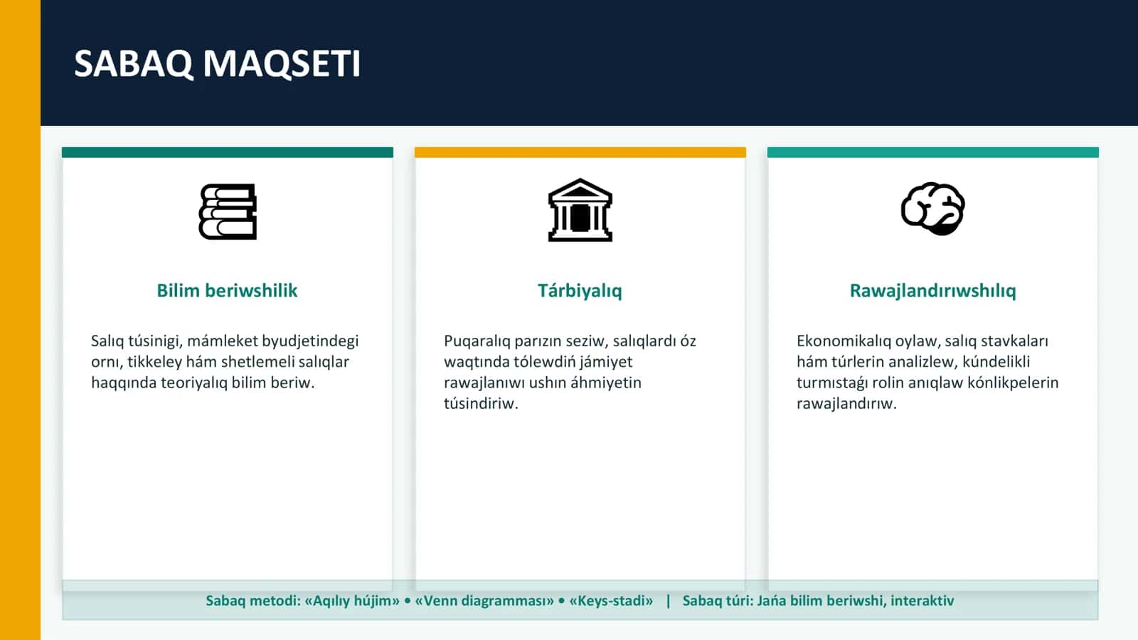 SALIQLAR hám onıń túrleri 2