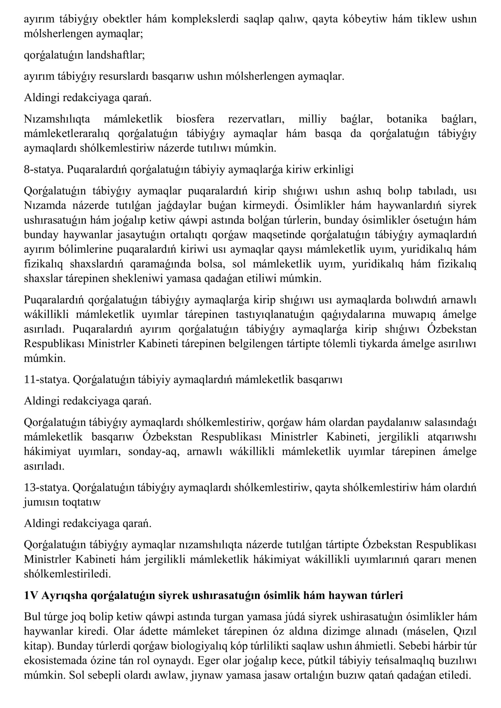 Usı Nızamnıń maqseti 2