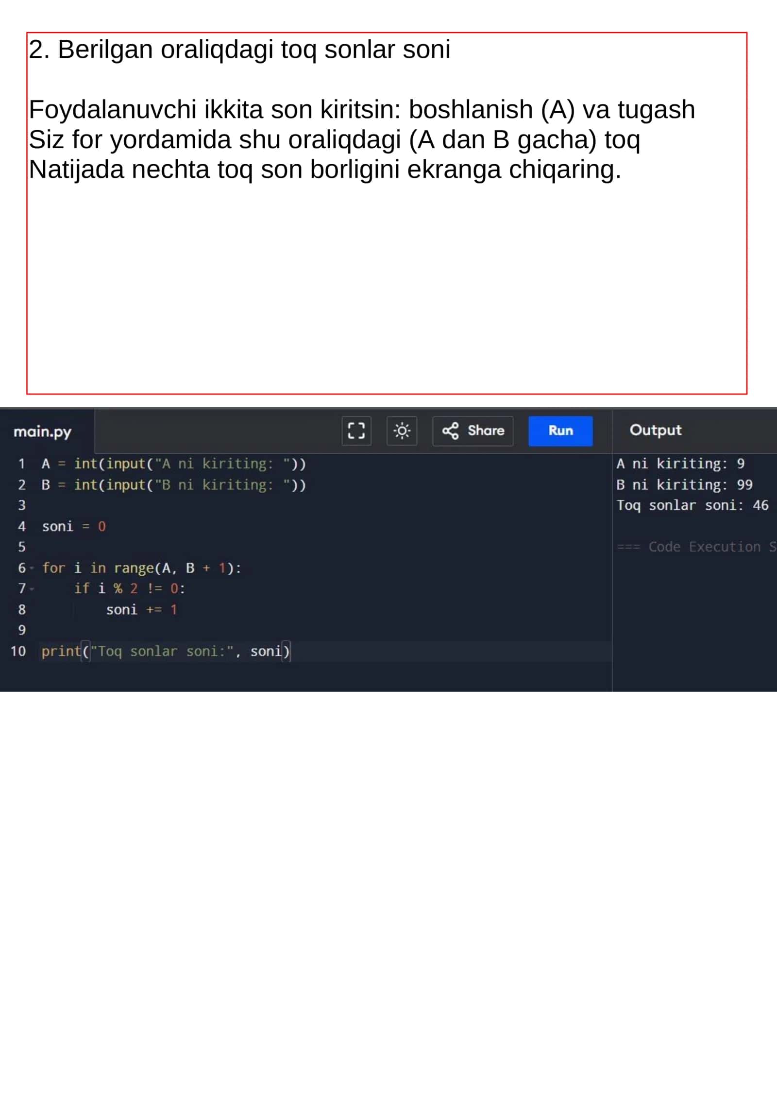 python kodlar 2