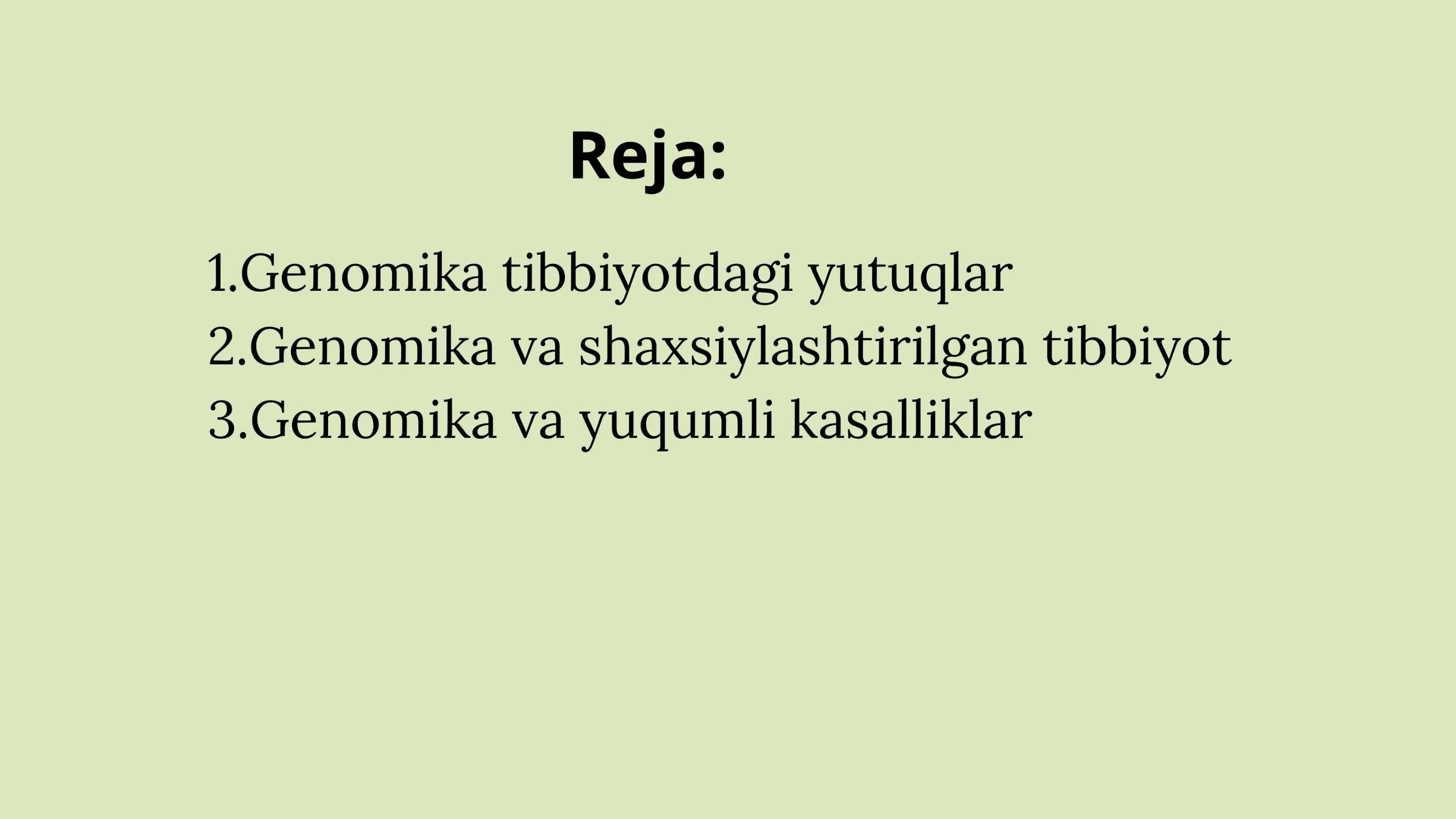 Genomika Tibbiyotda Yutuqlar 2