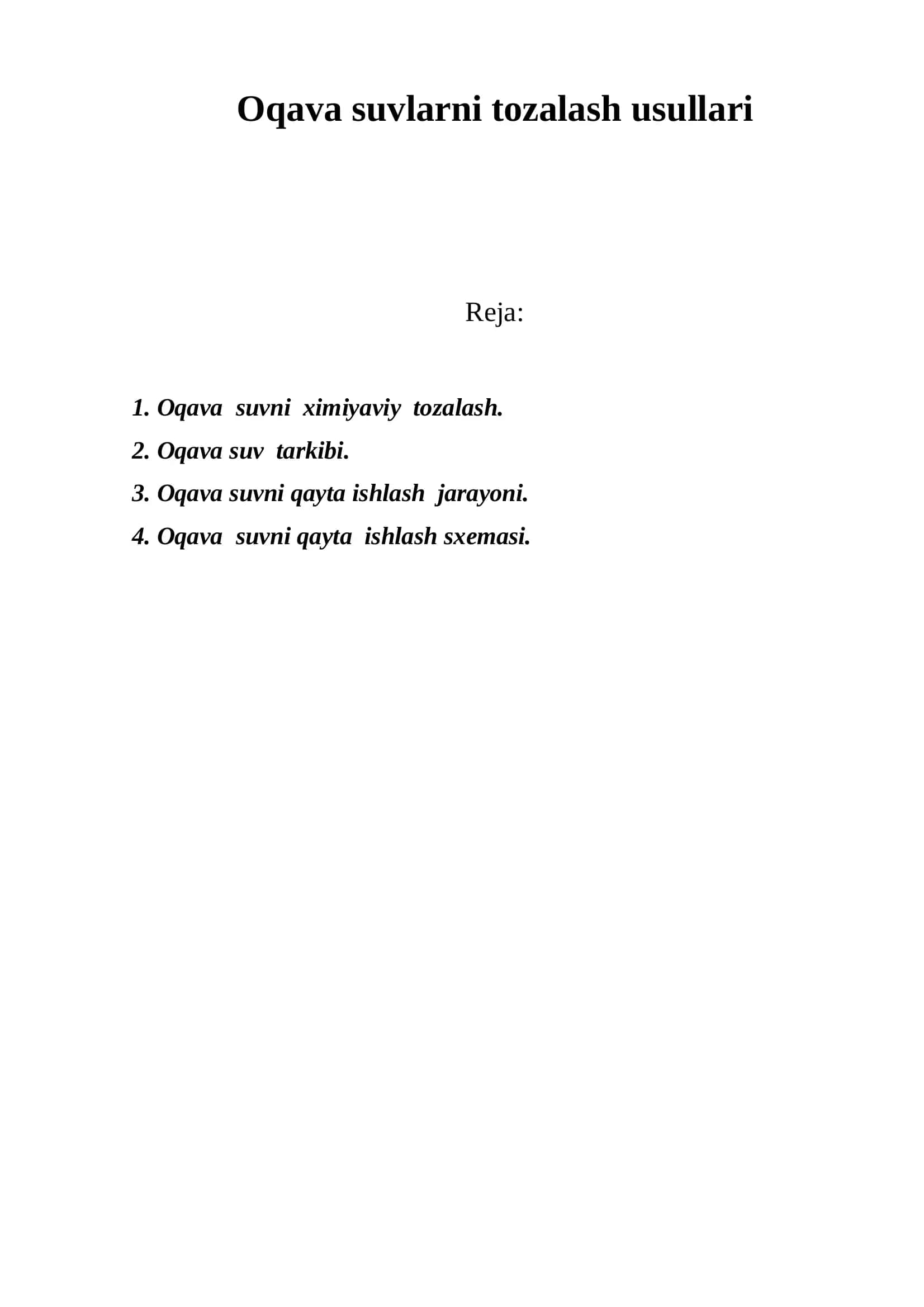 Oqava suvlarni tozalash usullari 2