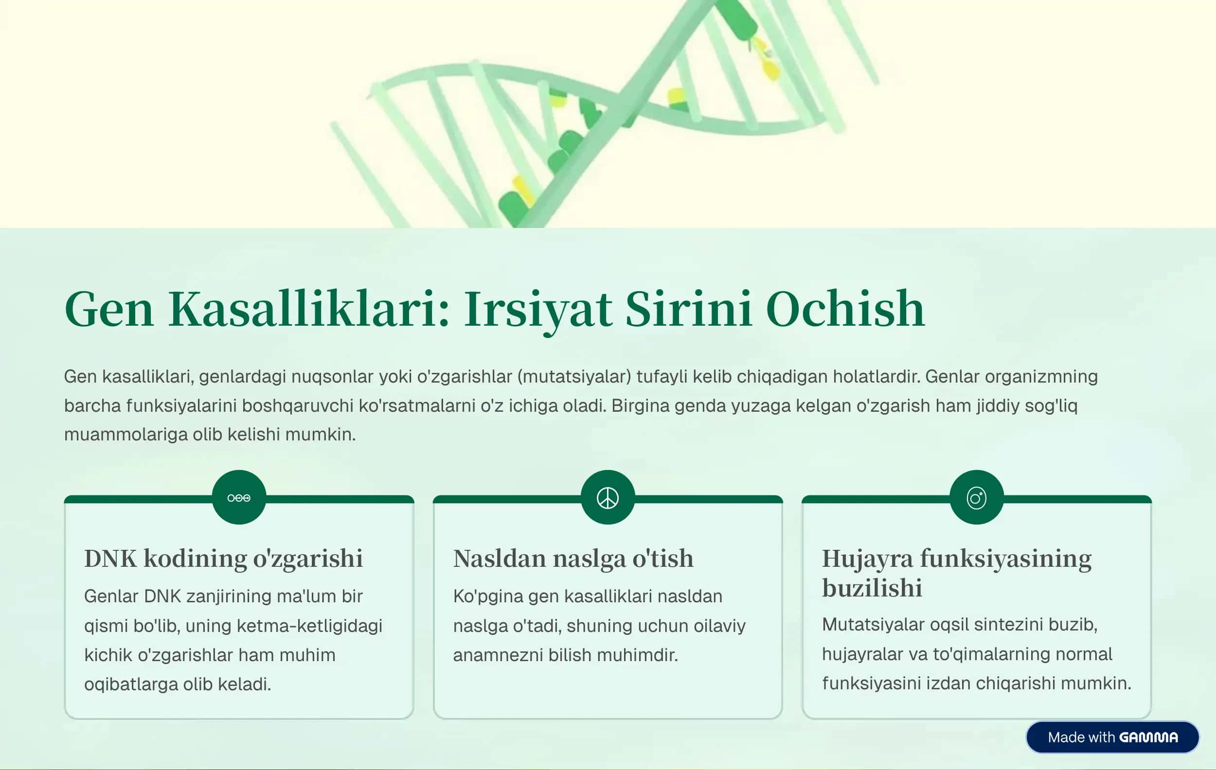 Xromosoma Kasalliklari 2