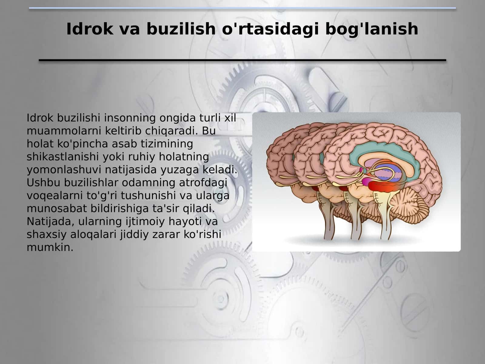 Idrok va buzilish o'rtasidagi bog'lanish 2