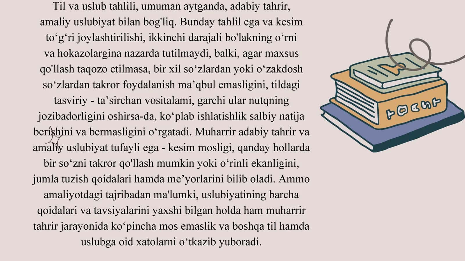 Uslub va adabiy tahrir asoslari 2