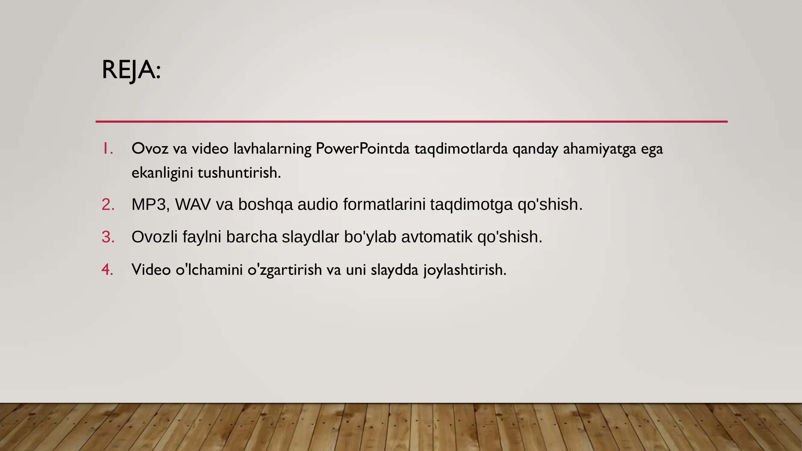 Ovoz va Video Lavhalarning PowerPointda Taqdimotlarda Qanday Ahamiyatga Ega Ekanligini Tushuntirish 2