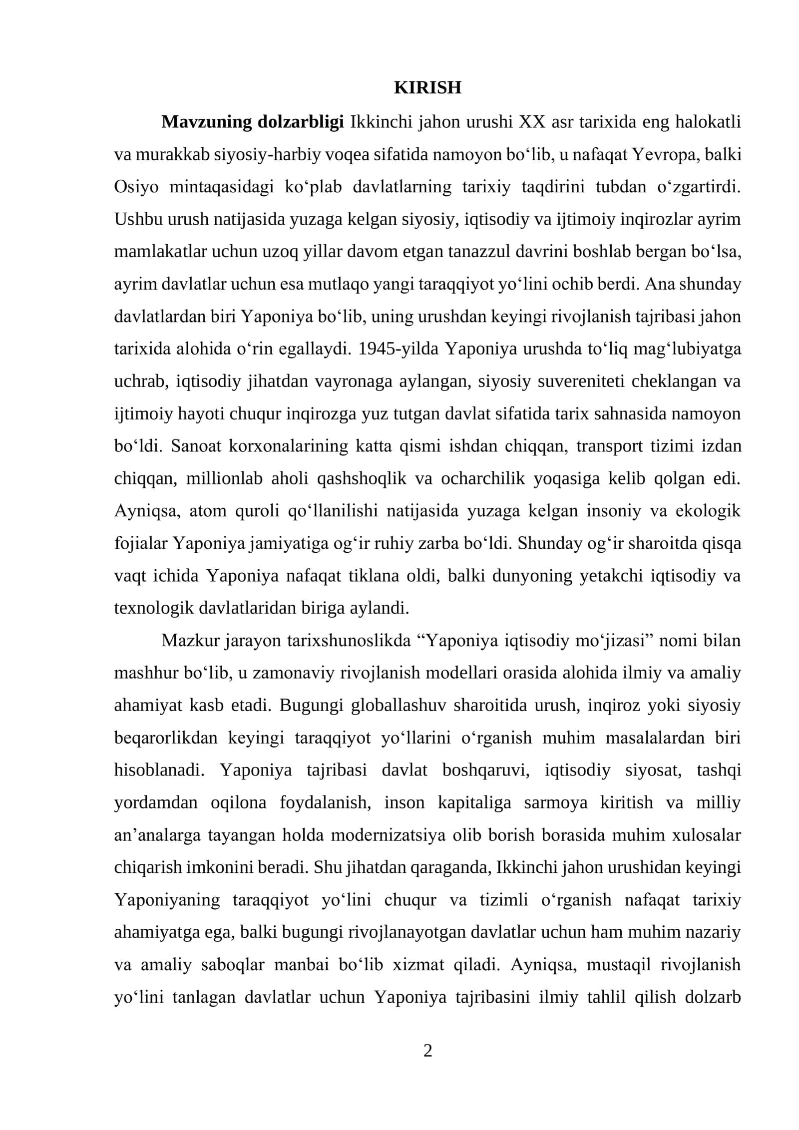 Yaponiya taraqqiyoti 2